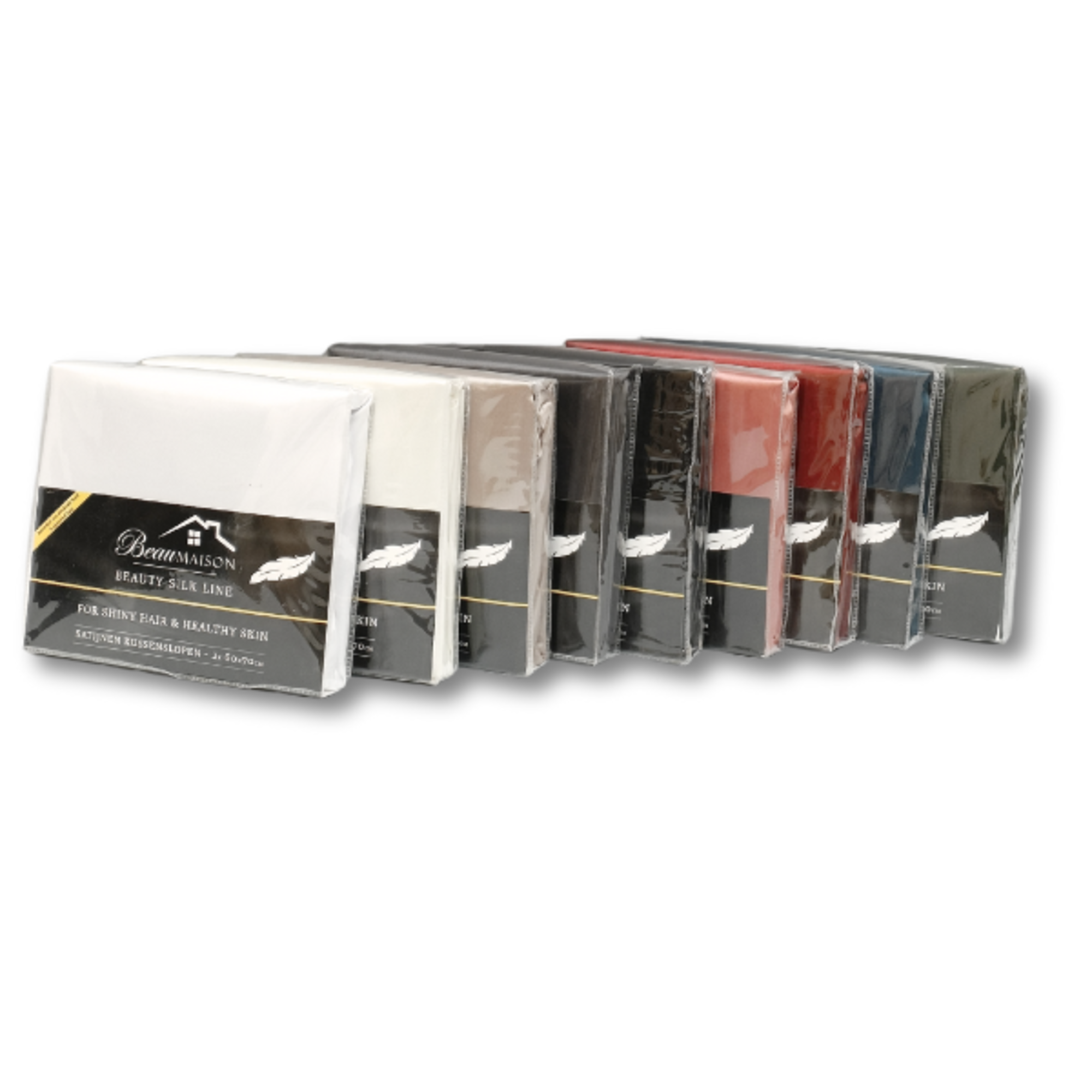 Satijnen Kussenslopen Burgundy 60 x 70 cm – 2 stuks