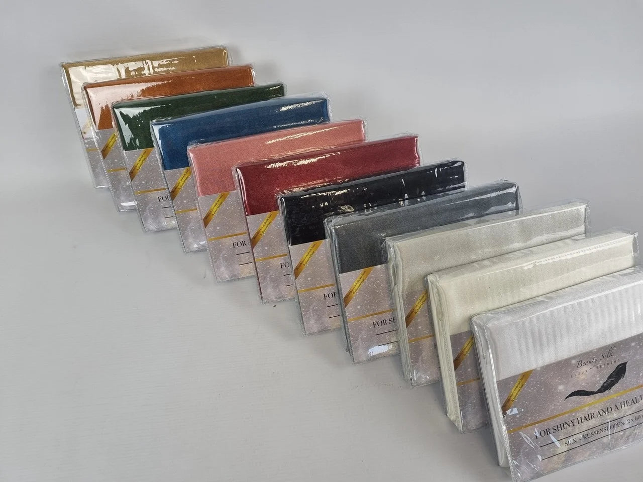 Satijnen Kussenslopen Champagne Gold – Luxe voor Haar en Huid