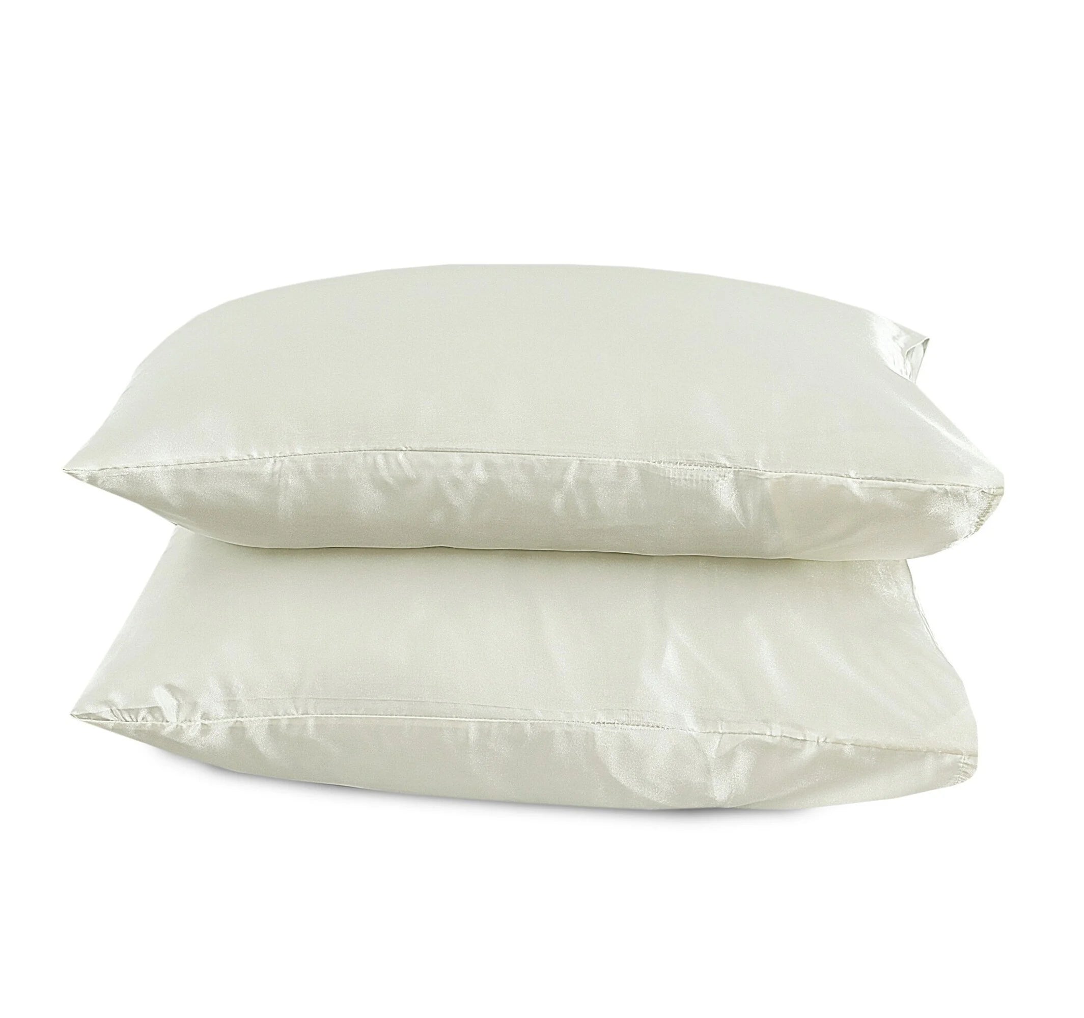 Satijnen Kussenslopen Crème 60 x 70 cm - 2 stuks