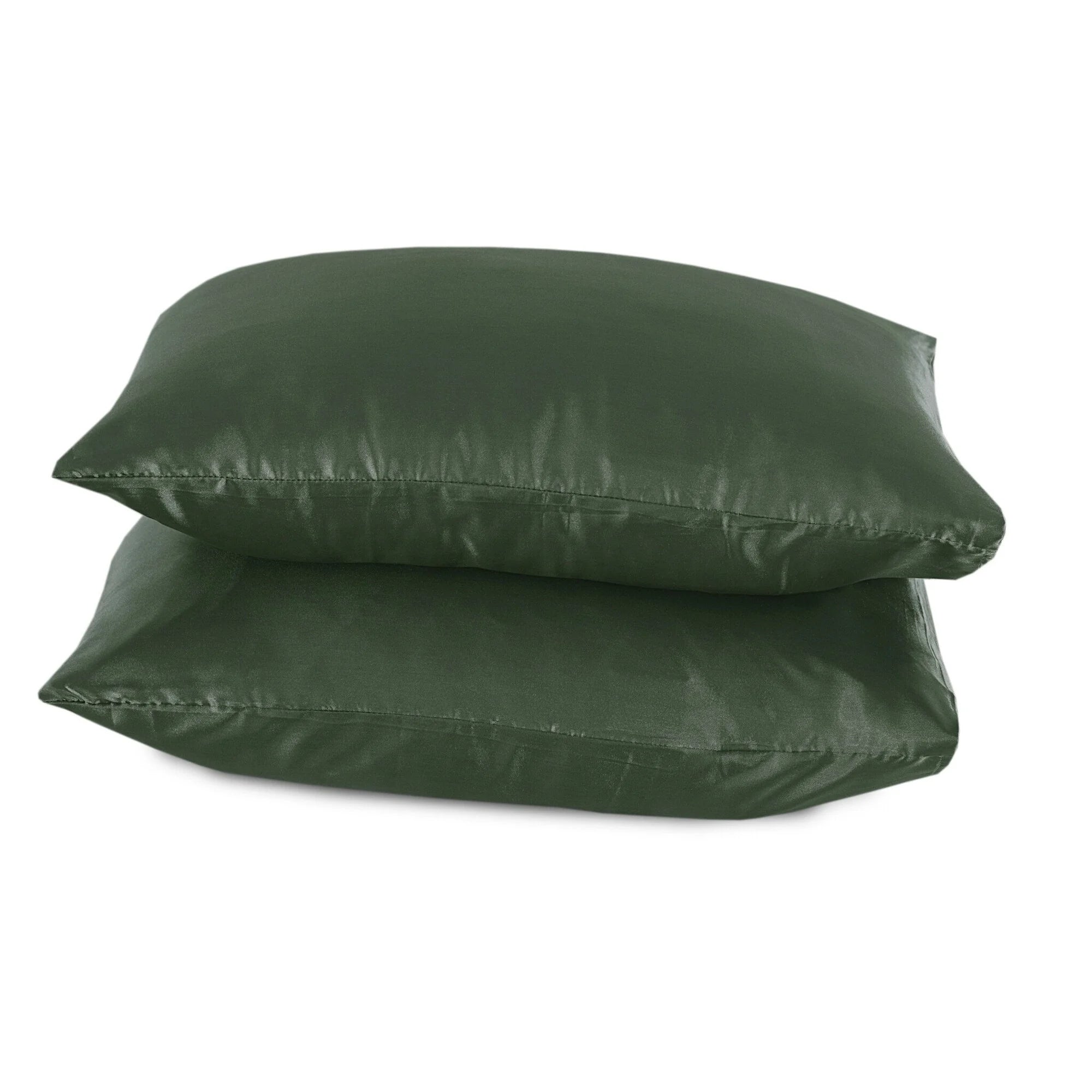 Satijnen Kussenslopen Groen 60 x 70 cm – 2 stuks