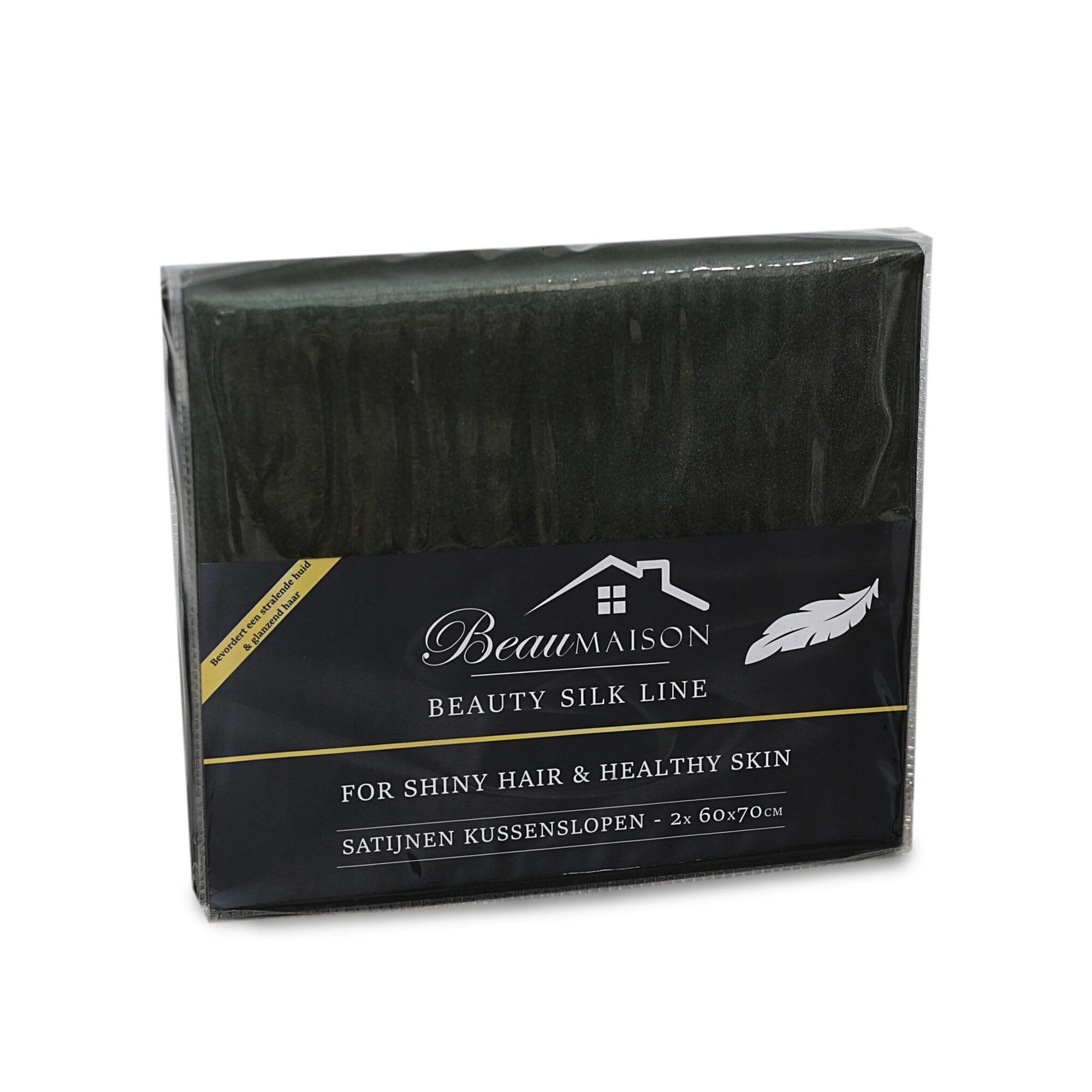 Satijnen Kussenslopen Groen 60 x 70 cm – 2 stuks