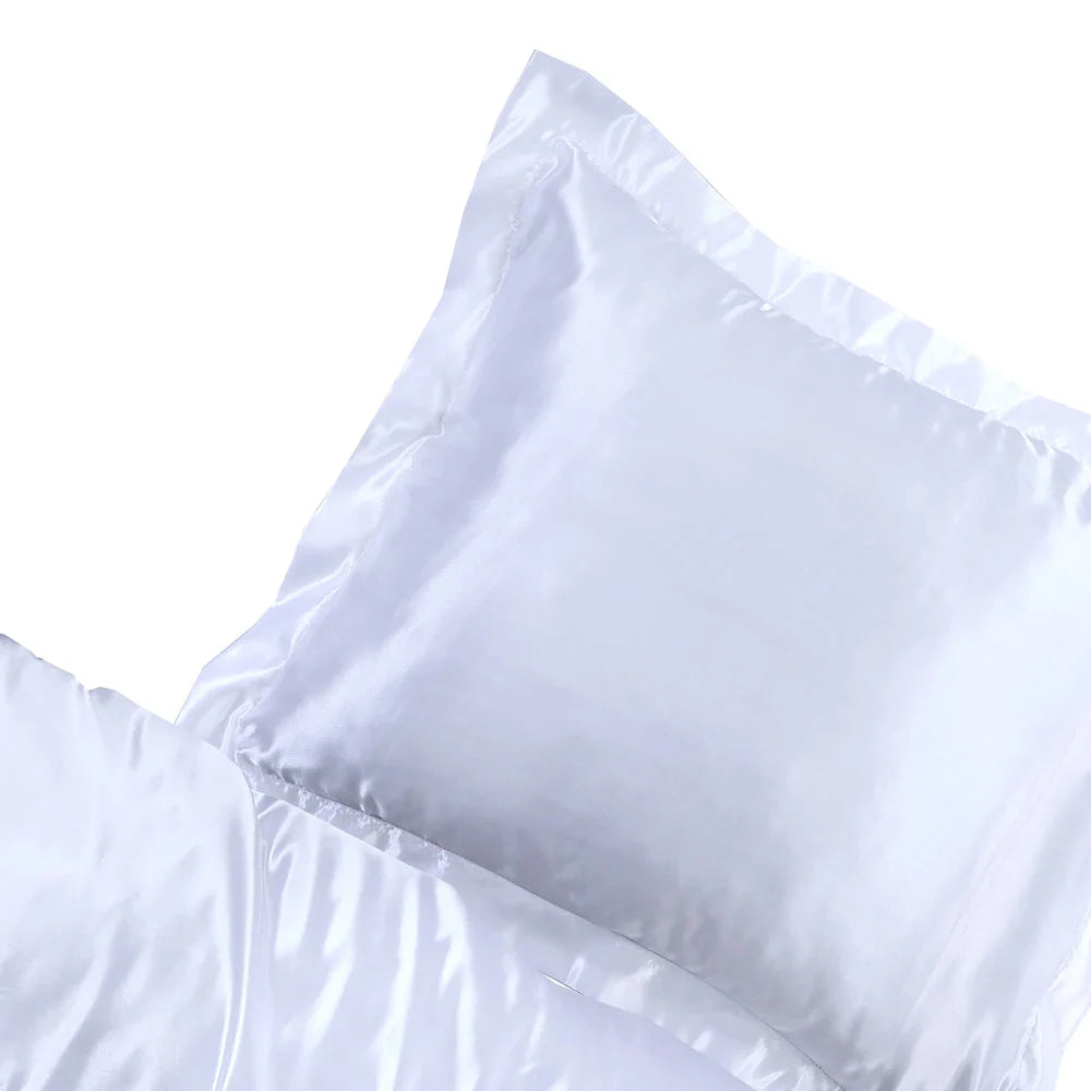 Satijnen Kussenslopen Wit – 2 Stuks | Perfect voor Haar & Huidverzorging