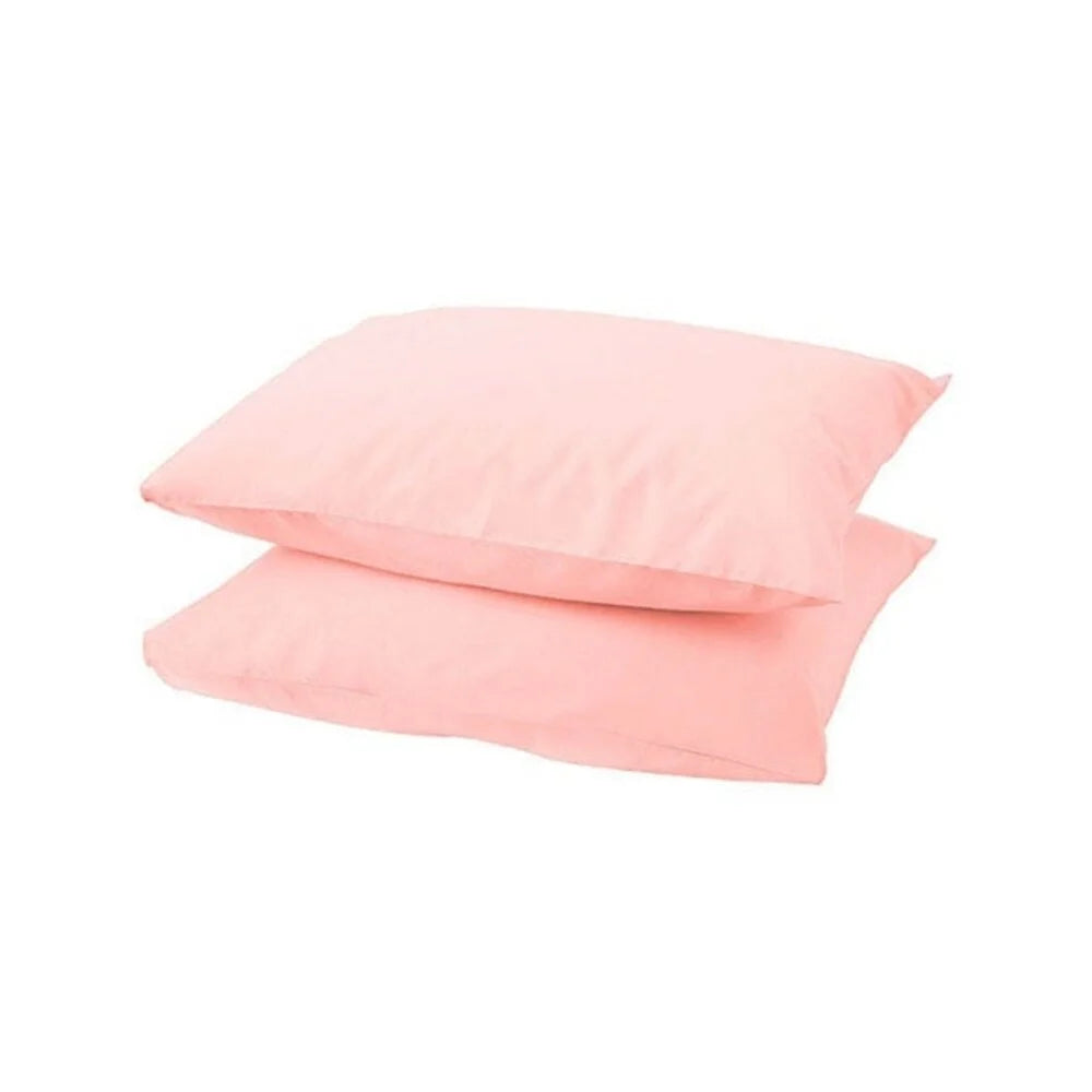 Set van 2 Roze Katoenen Kussenslopen - Anti-Allergisch, Ademend & Duurzaam
