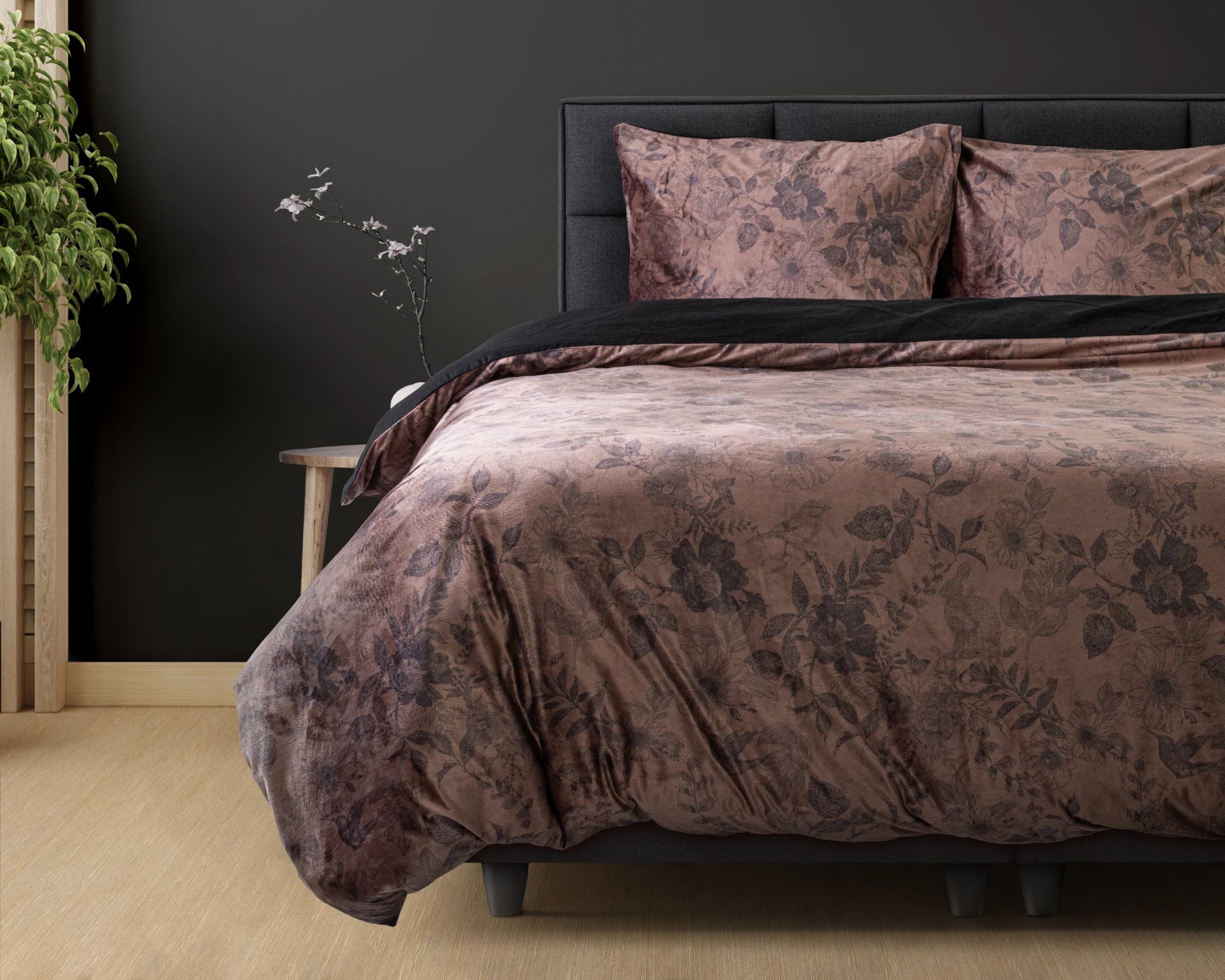 Signature Velvet Cotton Duvet Cover Jonas Brown - Super soft woven - Unique Design - Luxurious feel