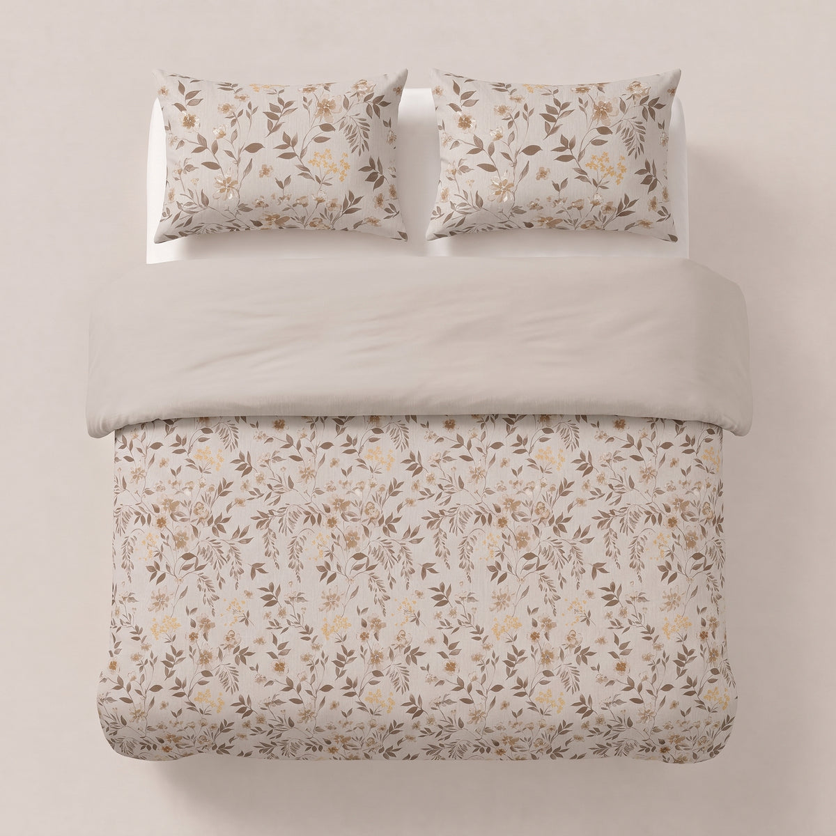 Sleeptime Dekbed - Bianca Beige - Voor het hele jaar + Kussenslopen