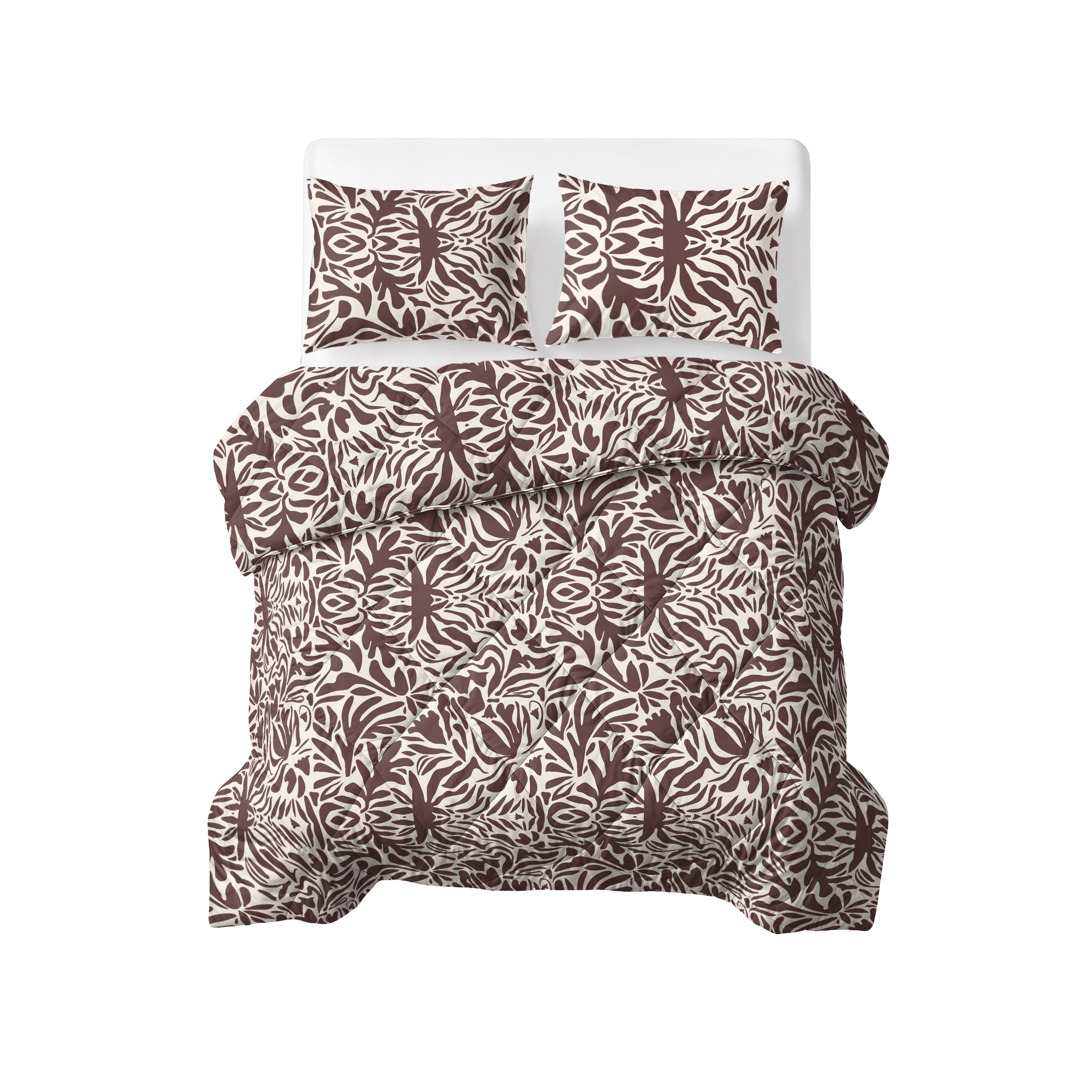 Sleeptime Dekbed - Denzo Red/Brown - Voor het hele jaar + Kussenslopen