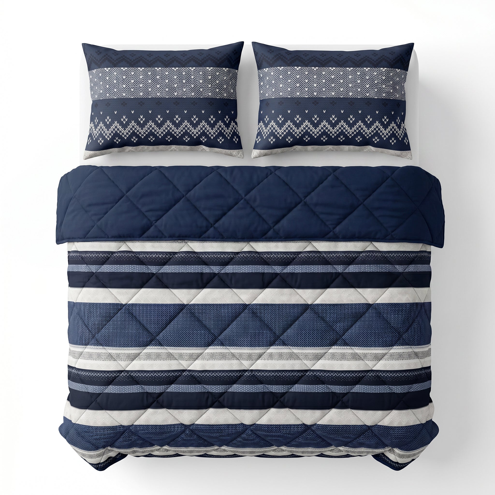 Sleeptime Dekbed - Elisabeth Navy - Voor het hele jaar + Kussenslopen
