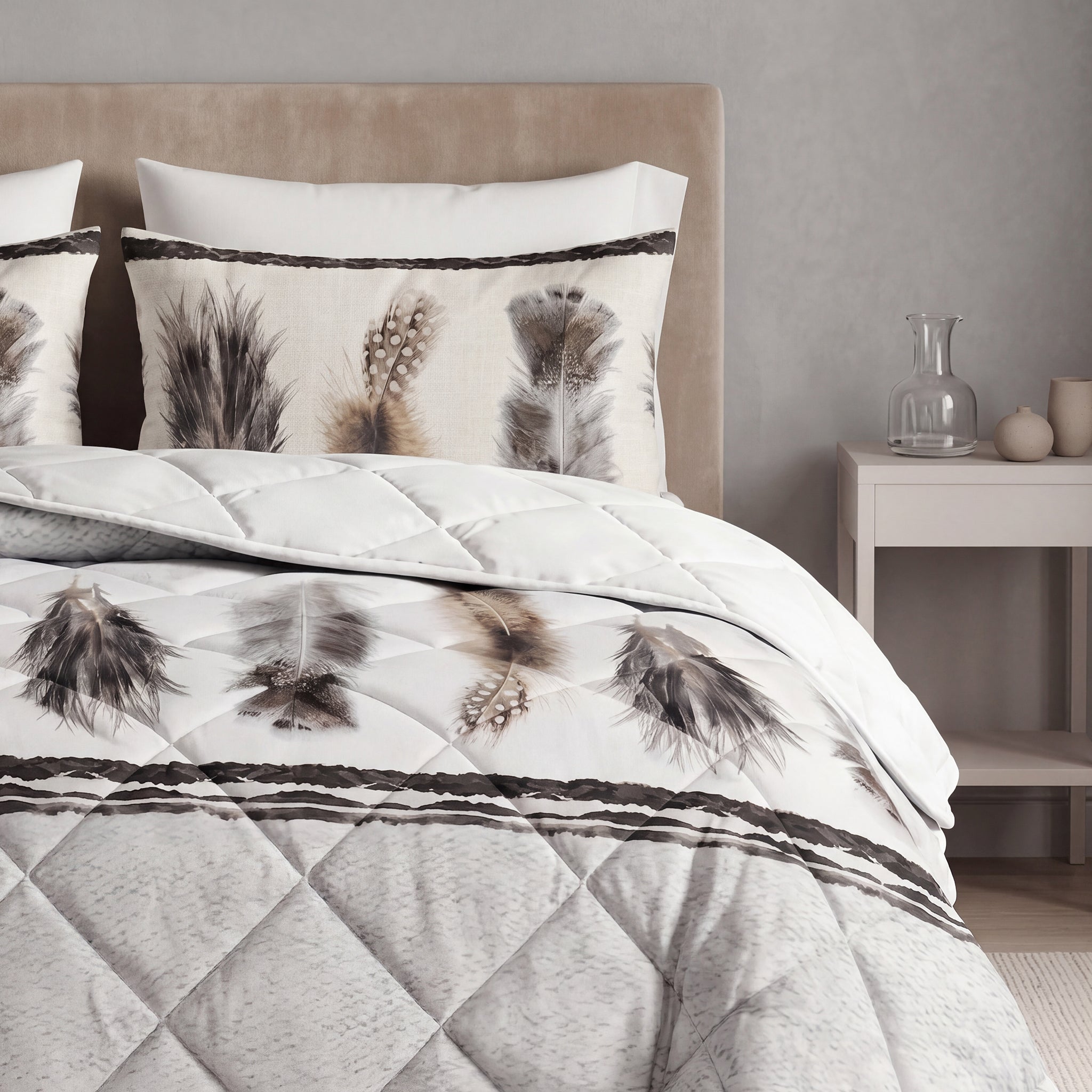 Sleeptime Dekbed - Feathers 3 Zand - Voor het hele jaar + Kussenslopen