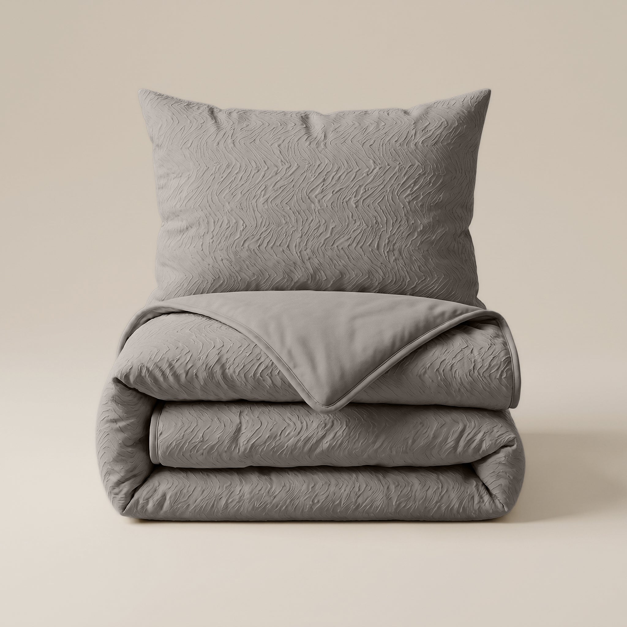 Sleeptime Dekbed - Salva Taupe - Voor het hele jaar + Kussenslopen