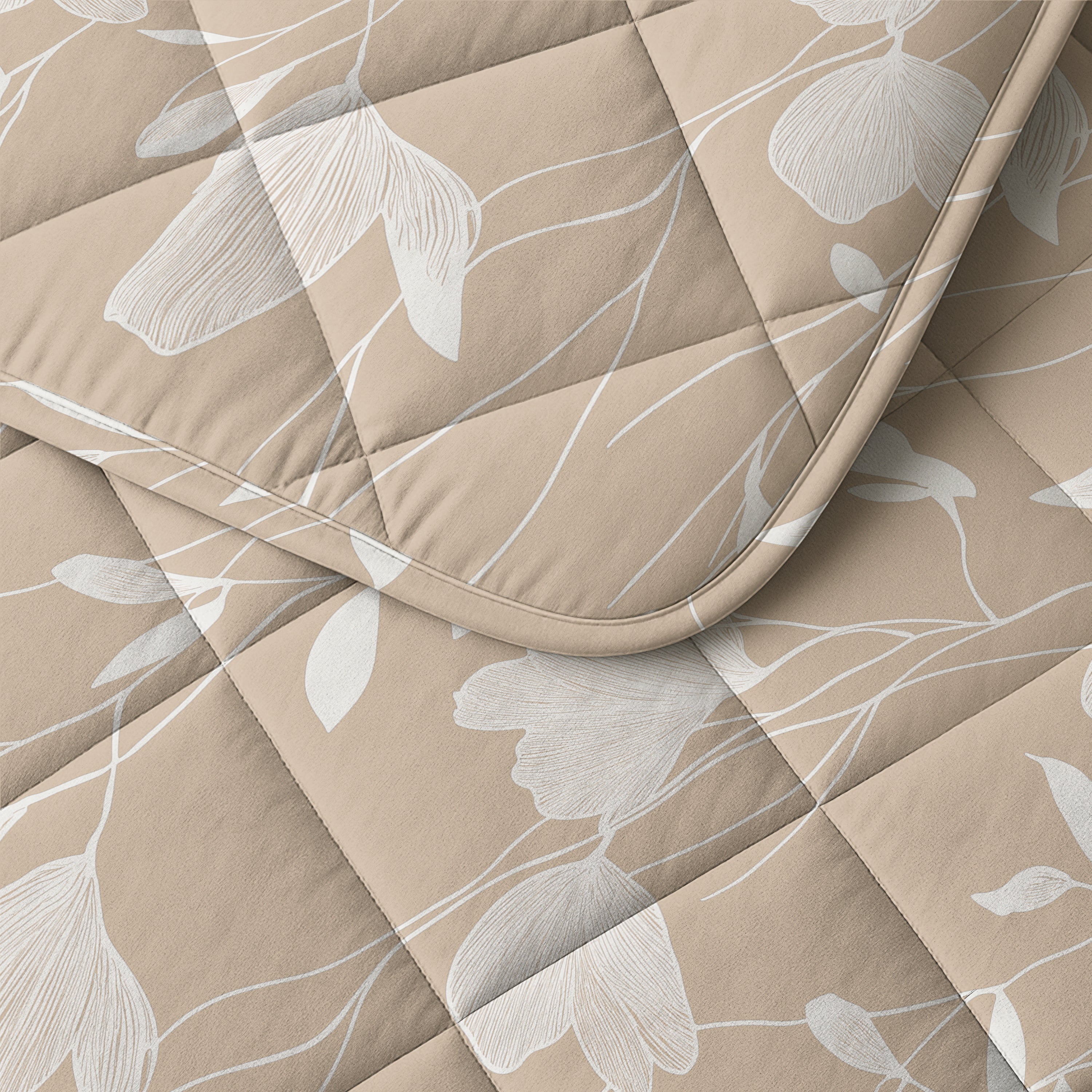 Sleeptime Katoenen Dekbed - Fallon Zand/Oranje - Voor het hele jaar