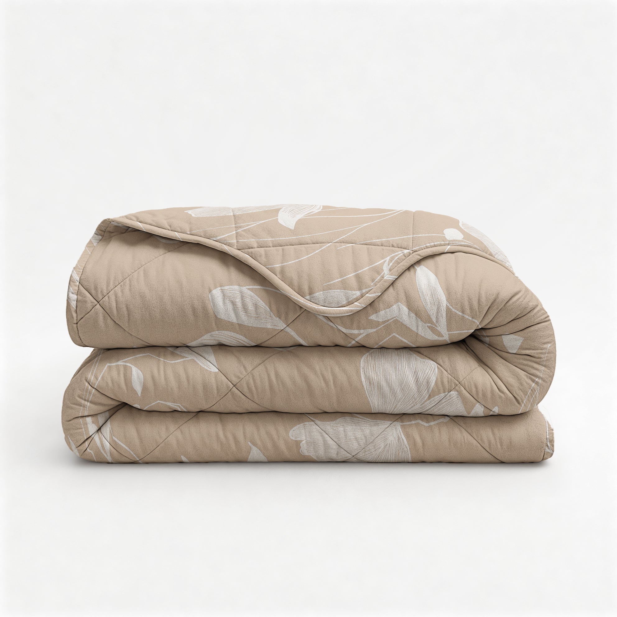 Sleeptime Katoenen Dekbed - Fallon Zand/Oranje - Voor het hele jaar