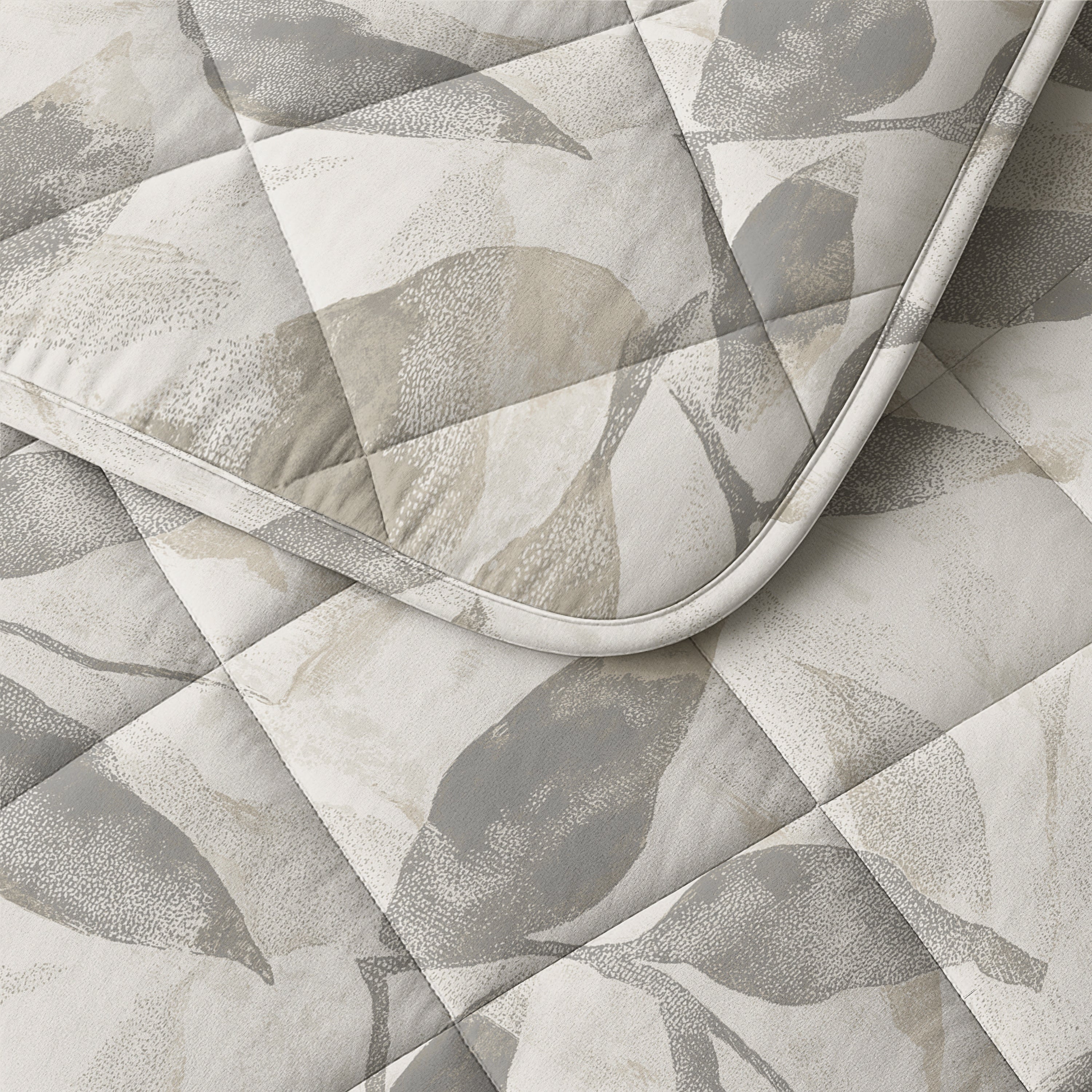 Sleeptime Katoenen Dekbed - Misty Beige/Grijs - Voor het hele jaar