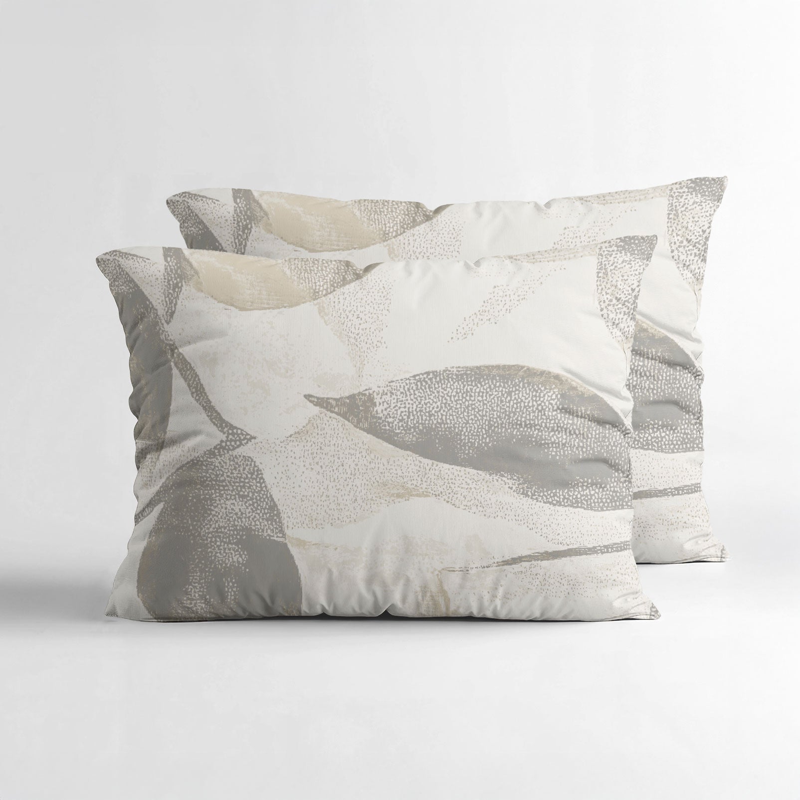 Sleeptime Katoenen Kussenslopen - Misty Beige/Grijs - Set van 2 stuks