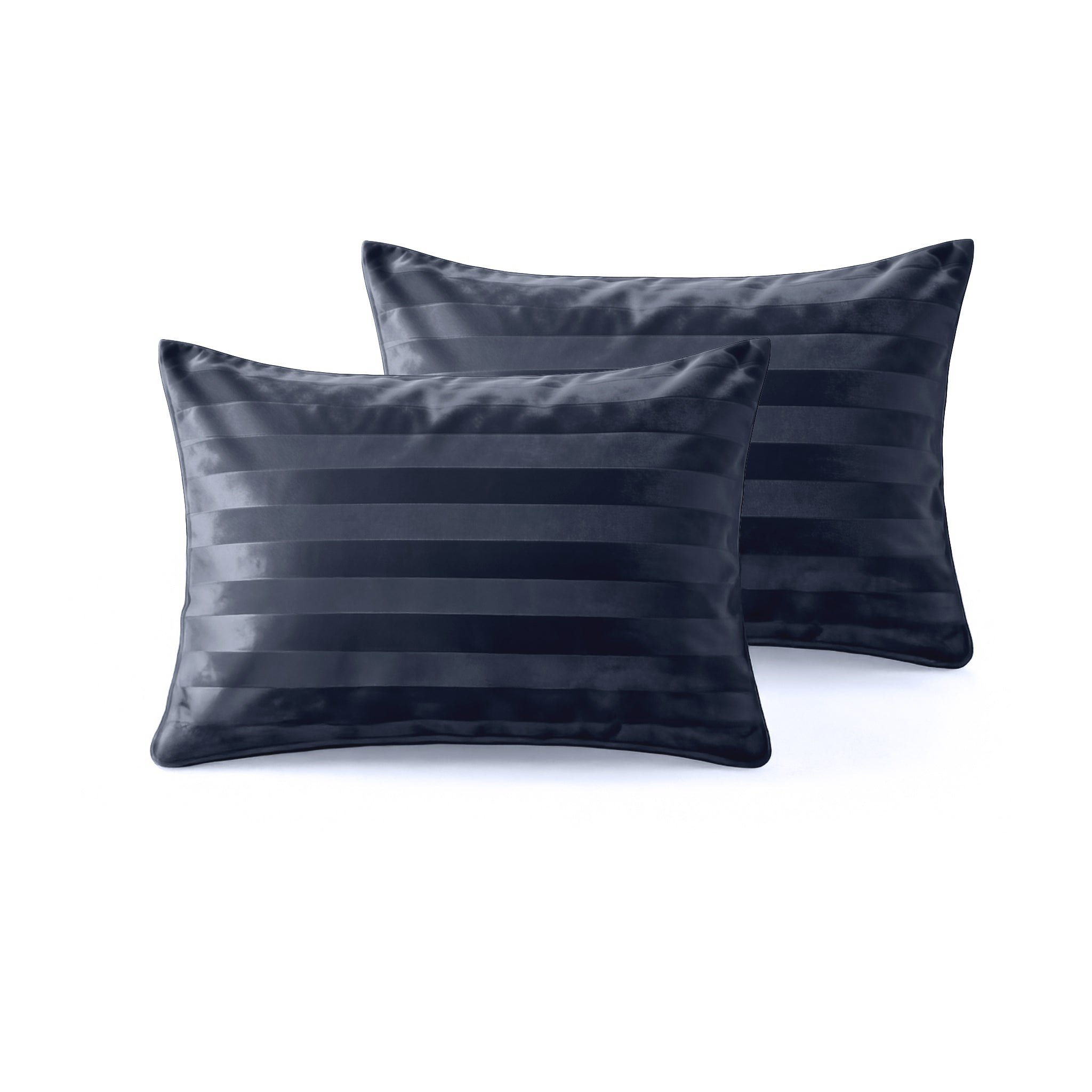 Sleeptime Kussenslopen - Hotel Velvet - 2pack - Navy Blauw - 60x70 cm