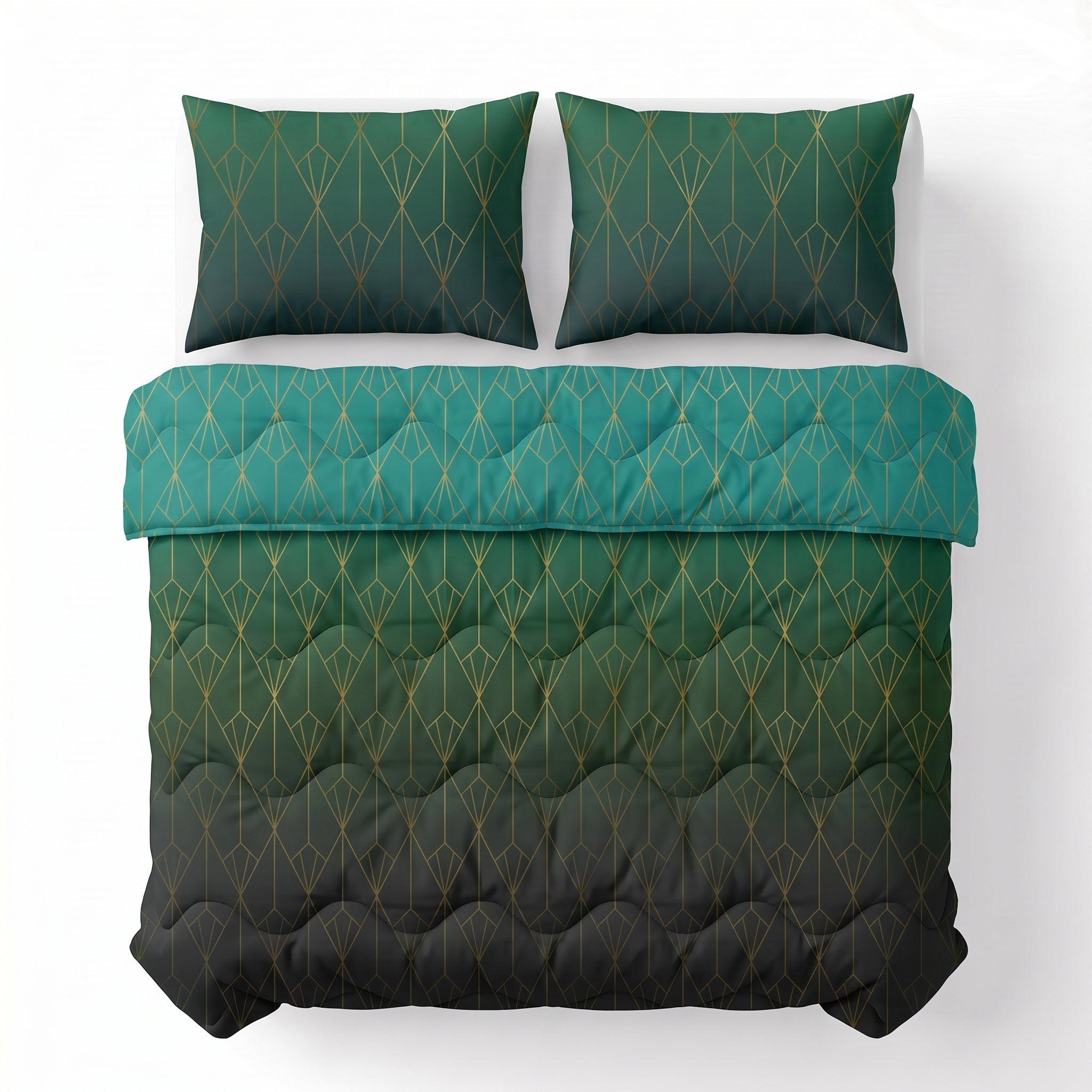 Sleeptime Lazy Dekbed - Bowen Groen - Voor het hele jaar + Slopen