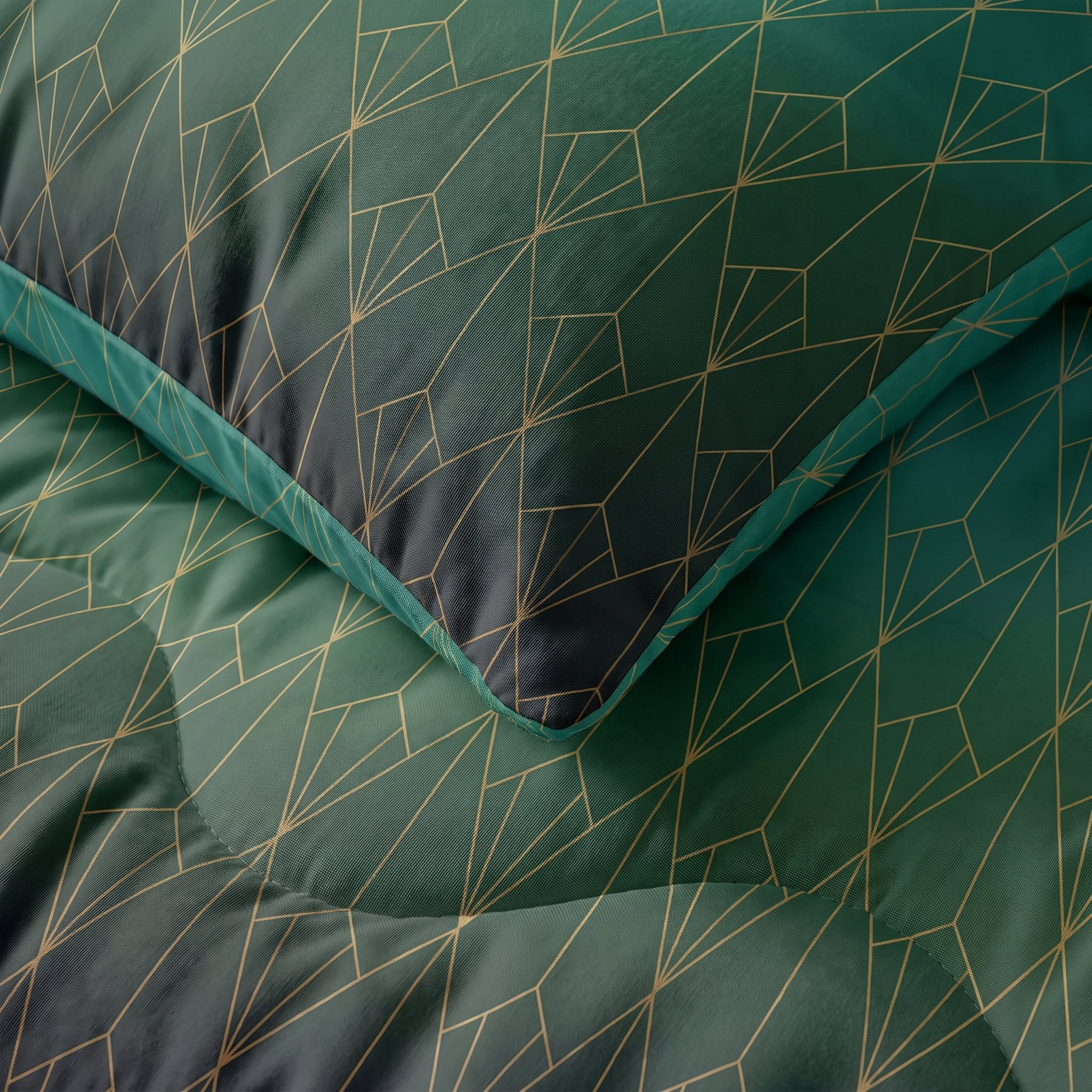 Sleeptime Lazy Dekbed - Bowen Groen - Voor het hele jaar + Slopen