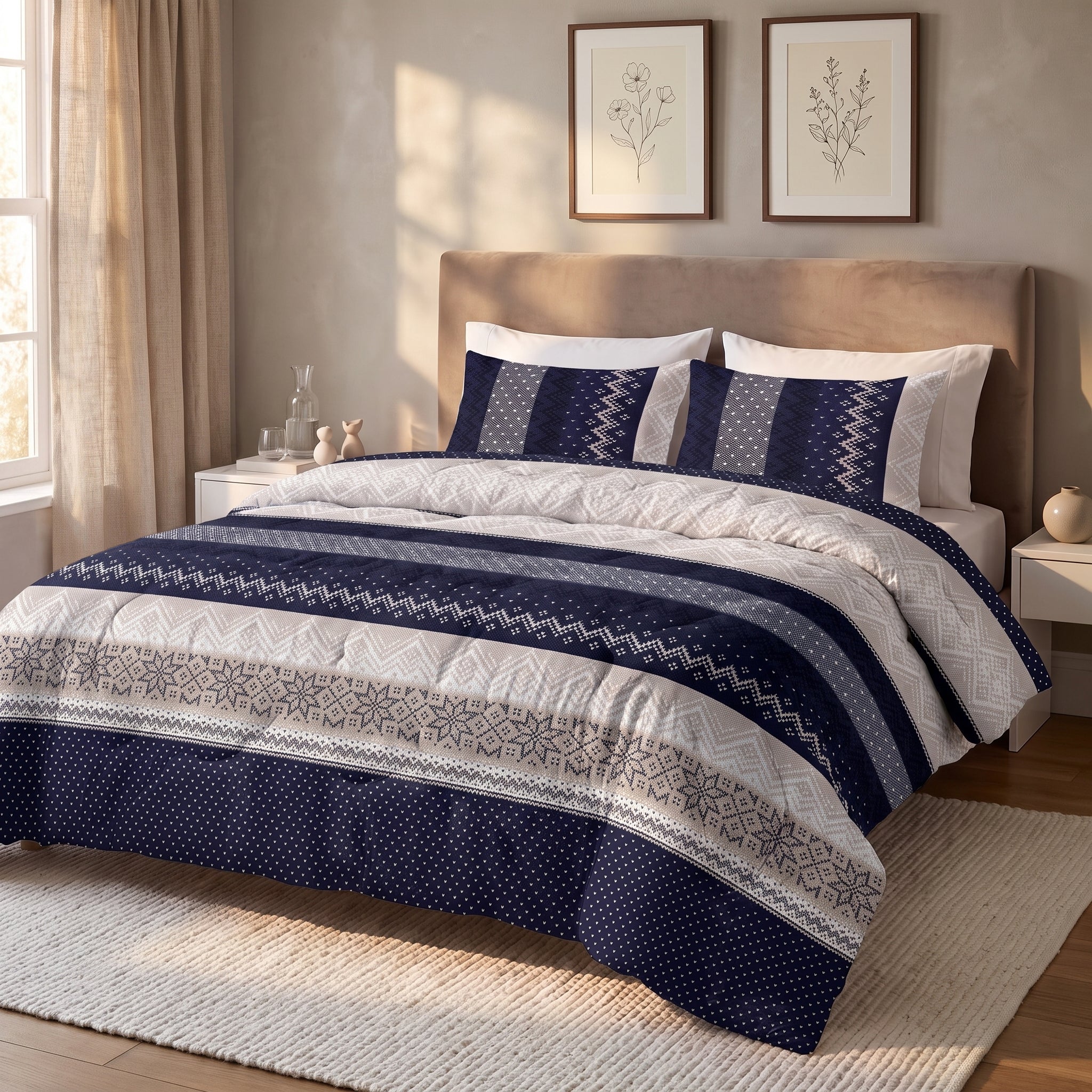Sleeptime Lazy Dekbed - Elisabeth Navy - Voor het hele jaar + Slopen