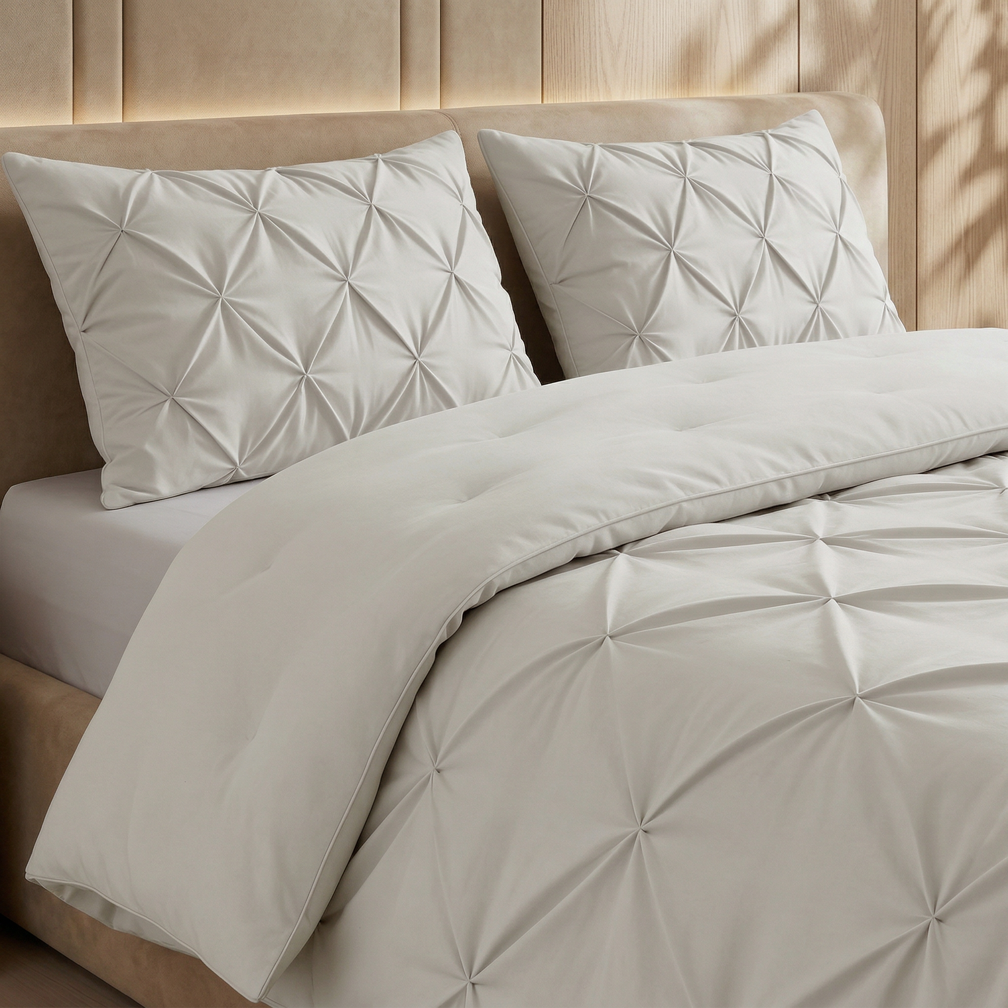Sleeptime Lazy Dekbed - Pintuck - Off White - Voor het hele jaar