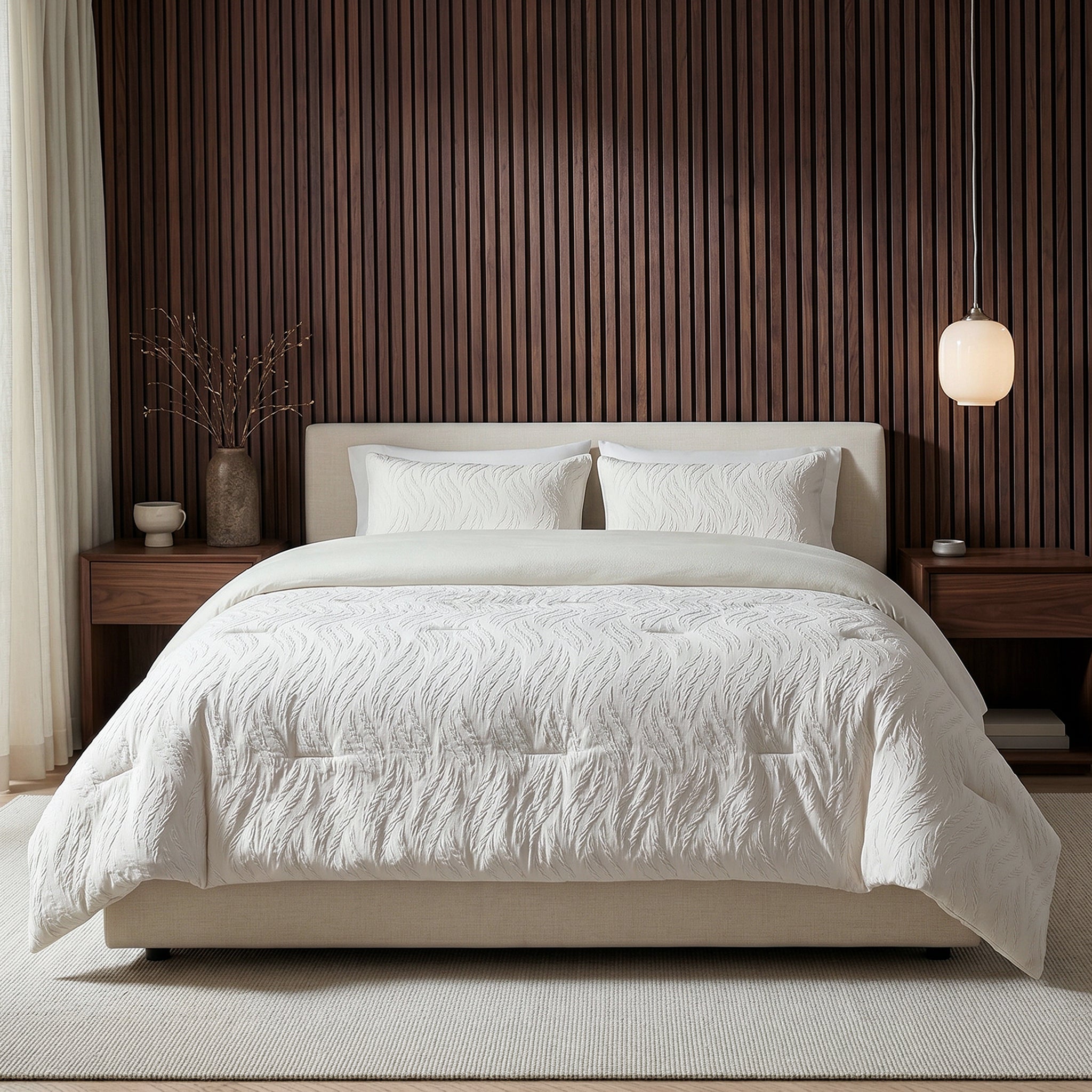 Sleeptime Lazy Dekbed - Rafa Beige - Voor het hele jaar + Kussenslopen