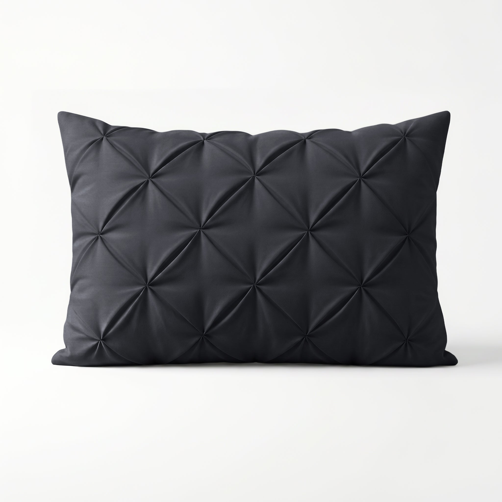 Sleeptime Lazy Pintuck Kussenslopen - 2Pack - Antraciet - 60 x 70 cm