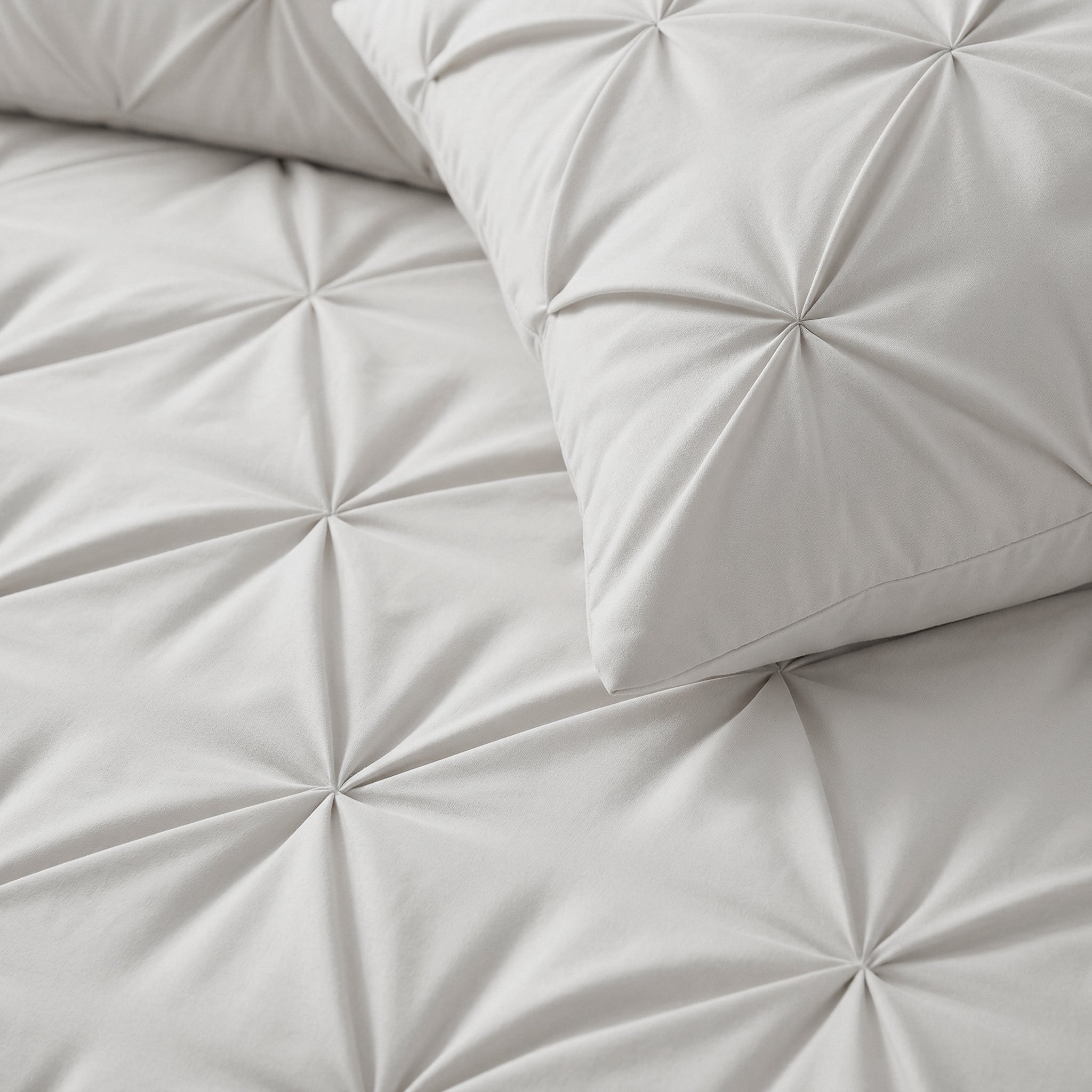 Sleeptime Lazy Pintuck Kussenslopen - 2Pack - Off White - 60 x 70 cm