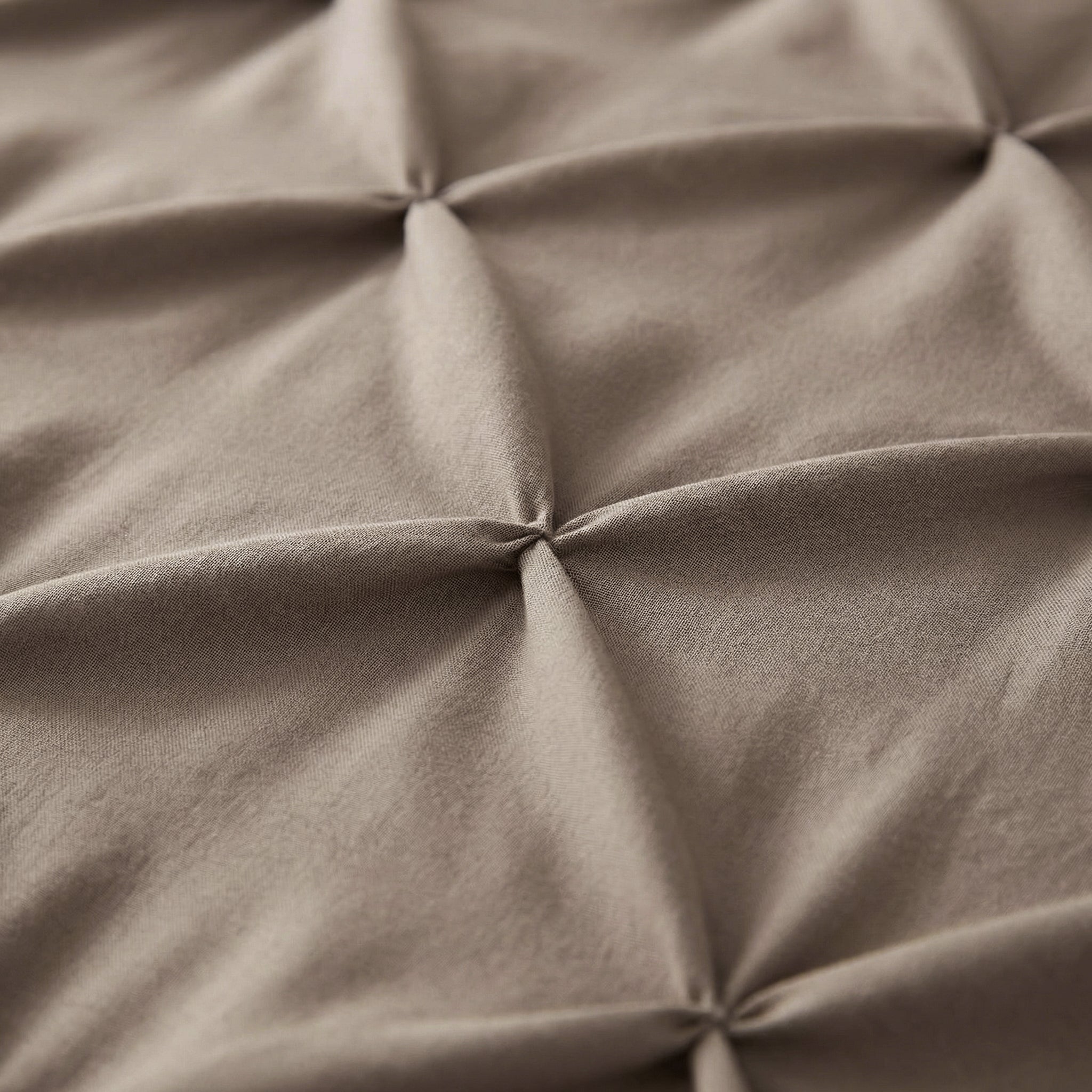 Sleeptime Lazy Pintuck Kussenslopen - 2Pack - Taupe - 60 x 70 cm