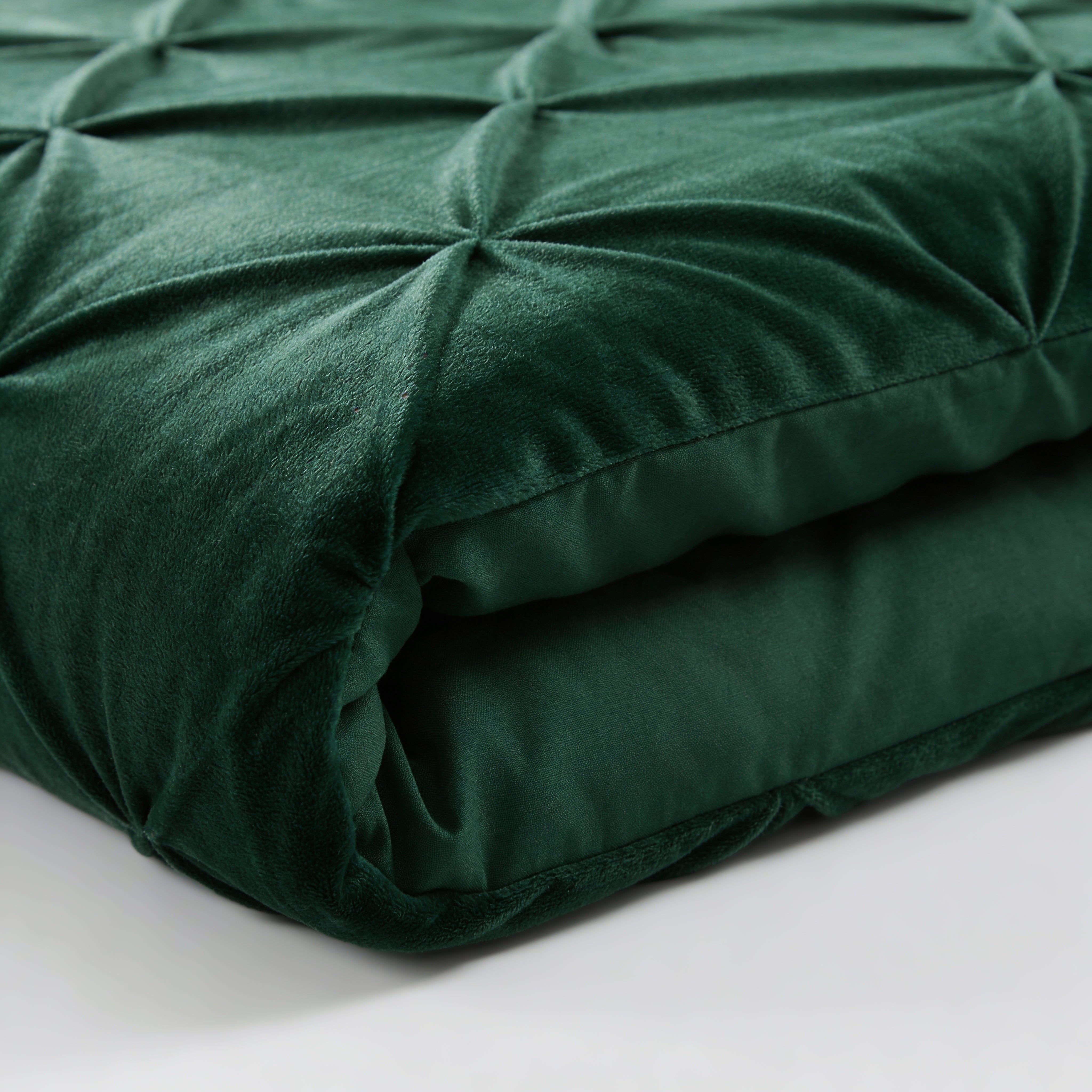 Sleeptime Lazy Velvet Pintuck Dekbed - Groen - Voor het hele jaar