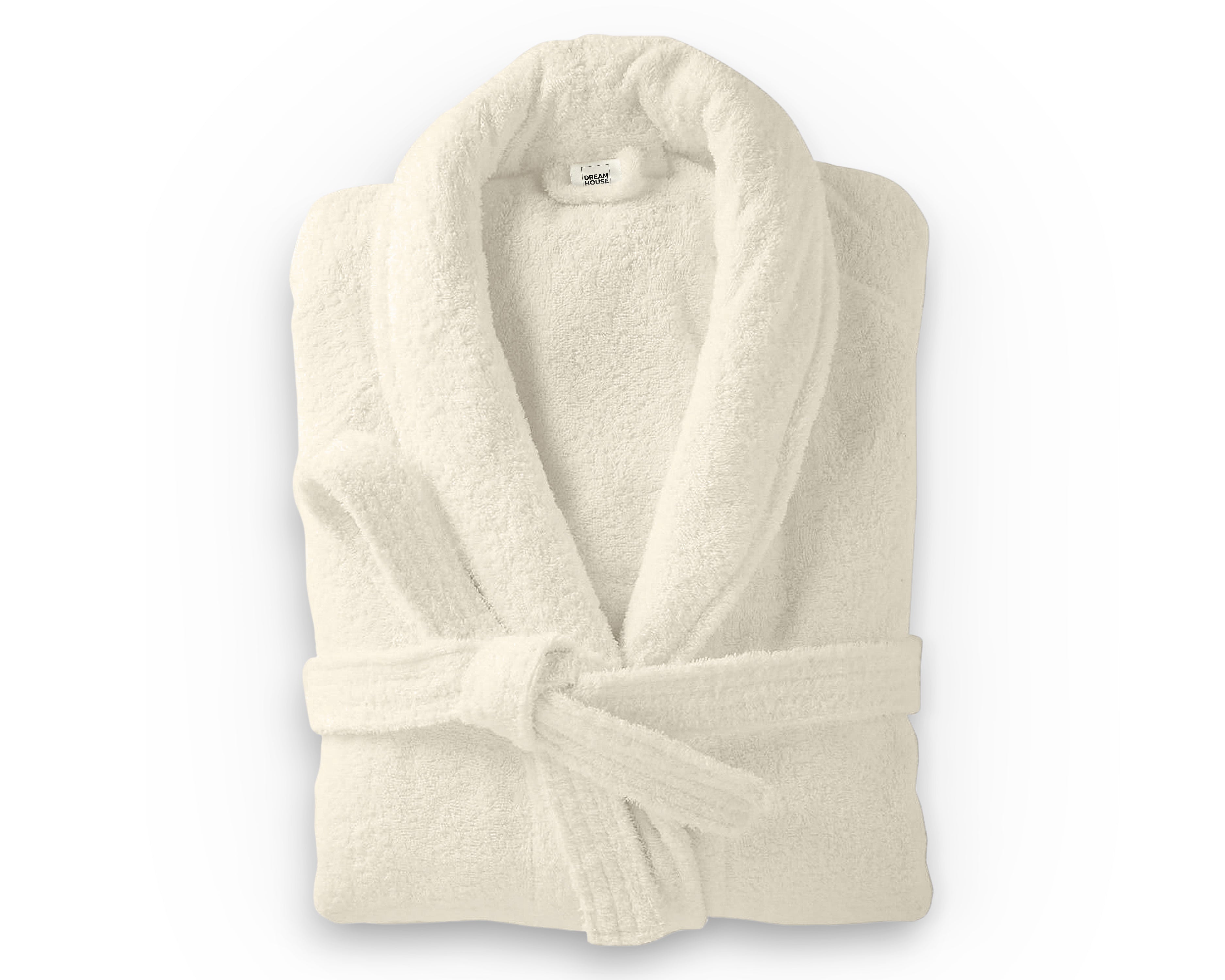 Soft Terry Bathrobe Cream - Perfect fit - Absorbs moisture - Available in 2 sizes