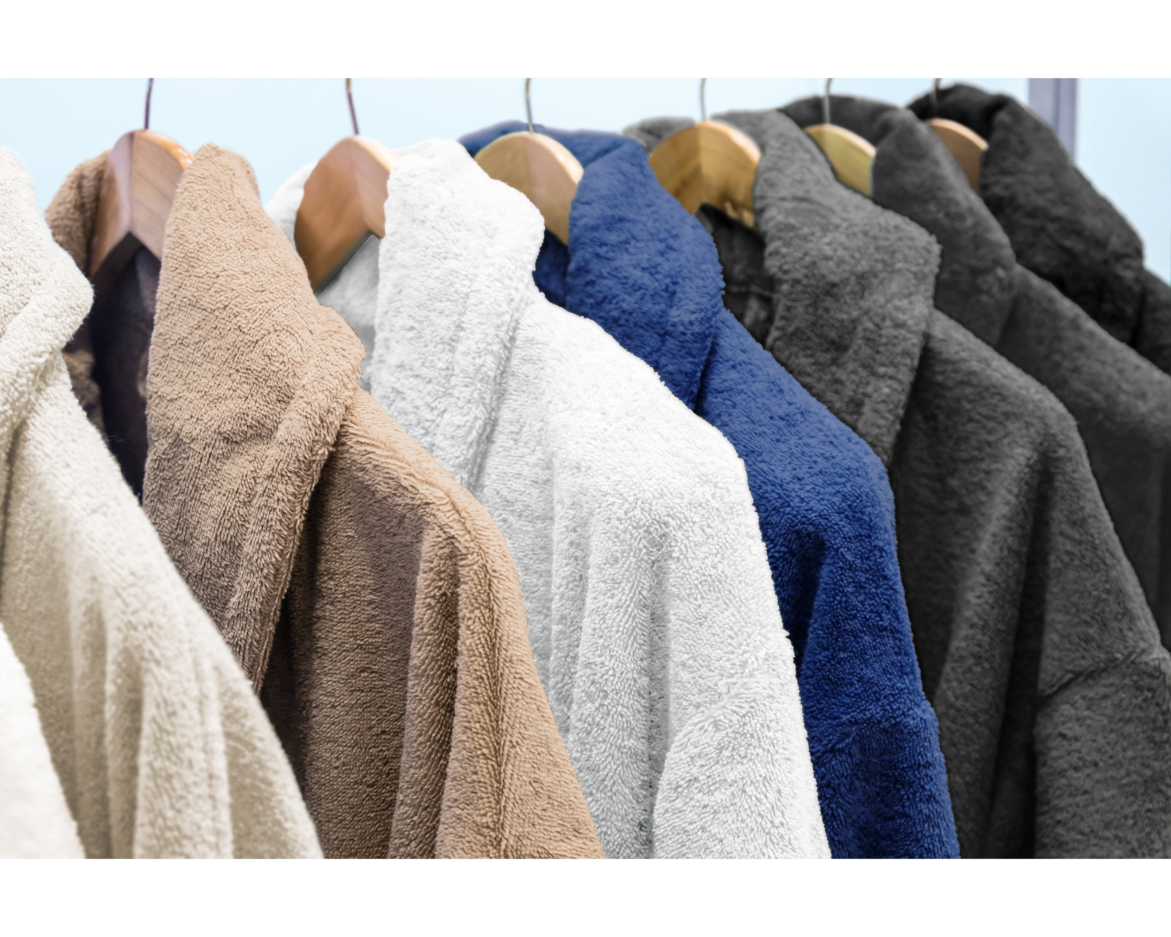 Soft Terry Bathrobe Gray - Perfect fit - Absorbs moisture - Available in 2 sizes