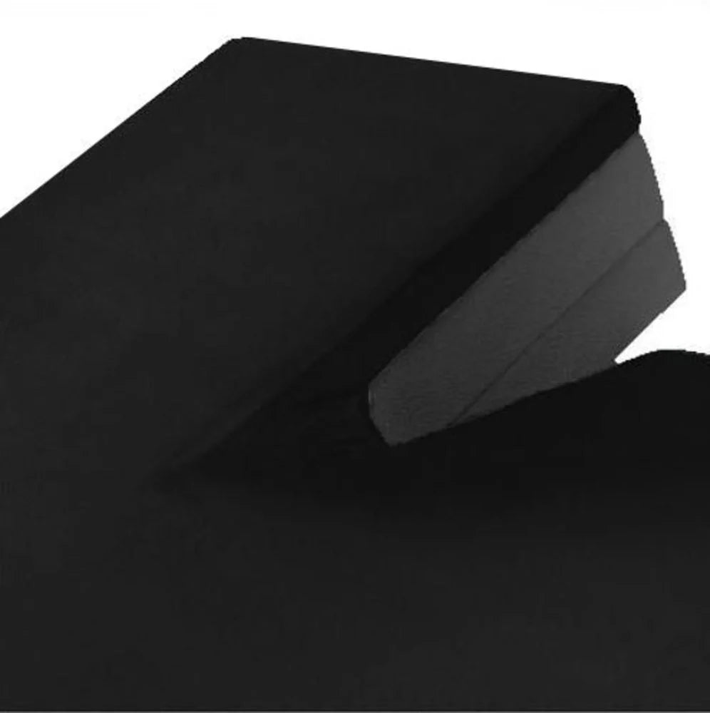 Split Topper Fitted Sheet Black Jersey – 100% Cotton, Perfect for Adjustable Box Springs