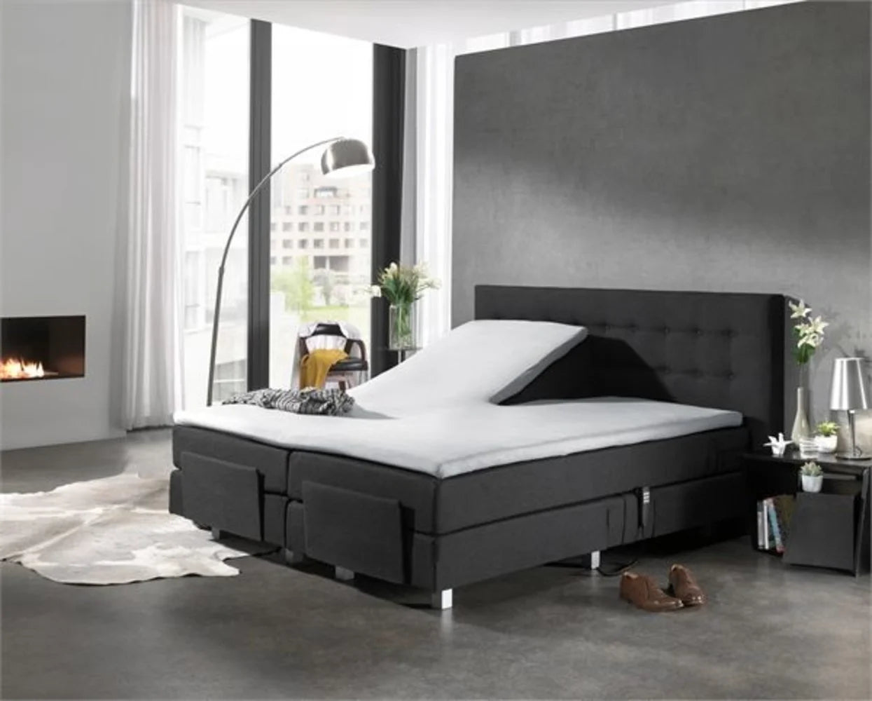 Split Topper Fitted Sheet White Jersey – 100% Cotton for Electric Box Springs | Iron-Free & Quick-Drying