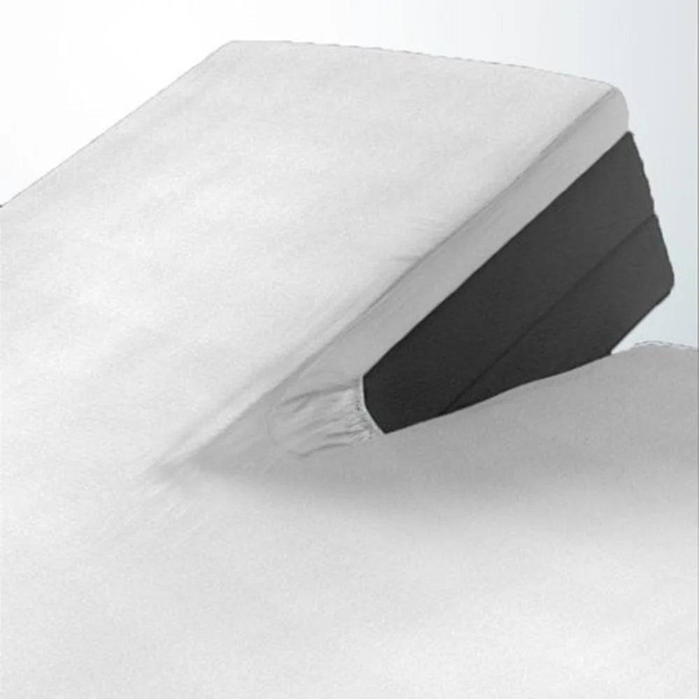 Split Topper Fitted Sheet White Jersey – 100% Cotton for Electric Box Springs | Iron-Free & Quick-Drying
