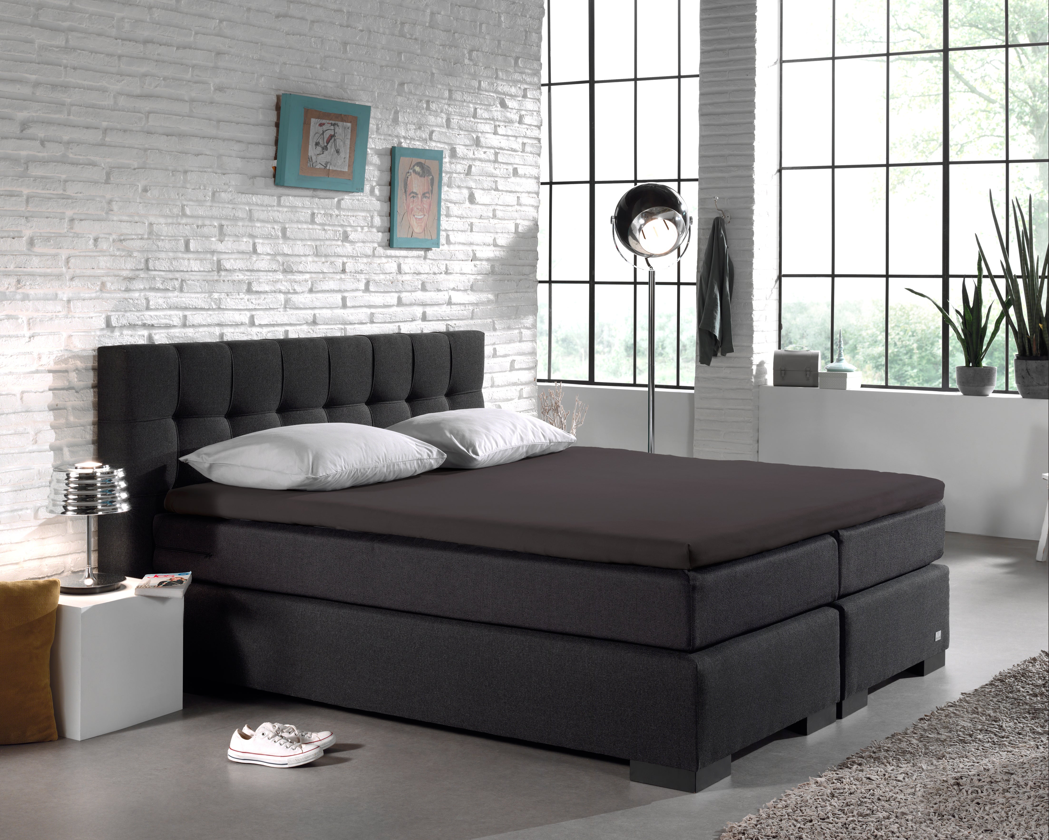 Split Topper Cotton Fitted Sheet Anthracite - Wonderfully Soft - Suitable for Box Springs and Mattresses - High-quality smooth cotton