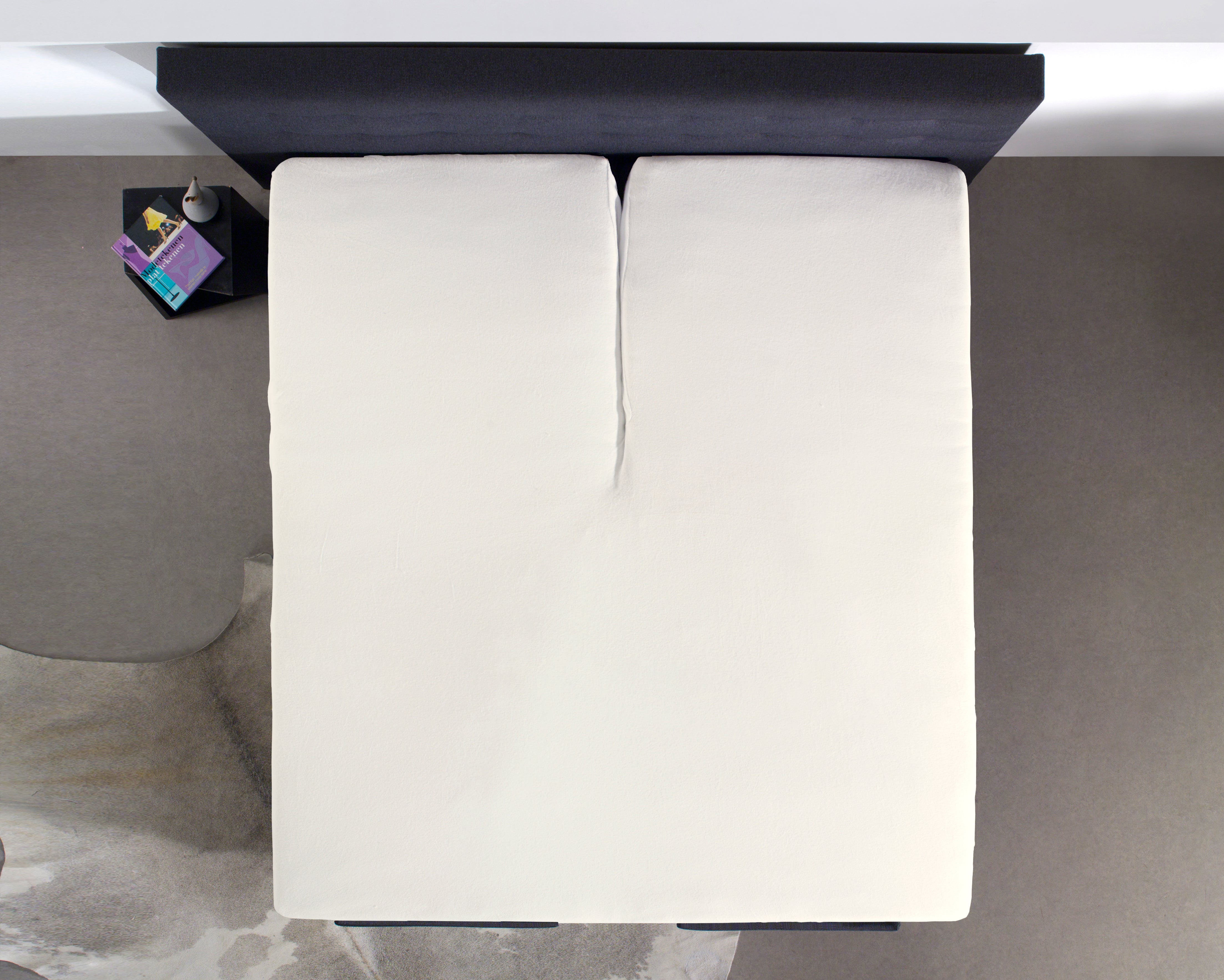 Split Topper Cotton Fitted Sheet Cream - Wonderfully Soft - Suitable for Box Springs and Mattresses - High-quality smooth cotton