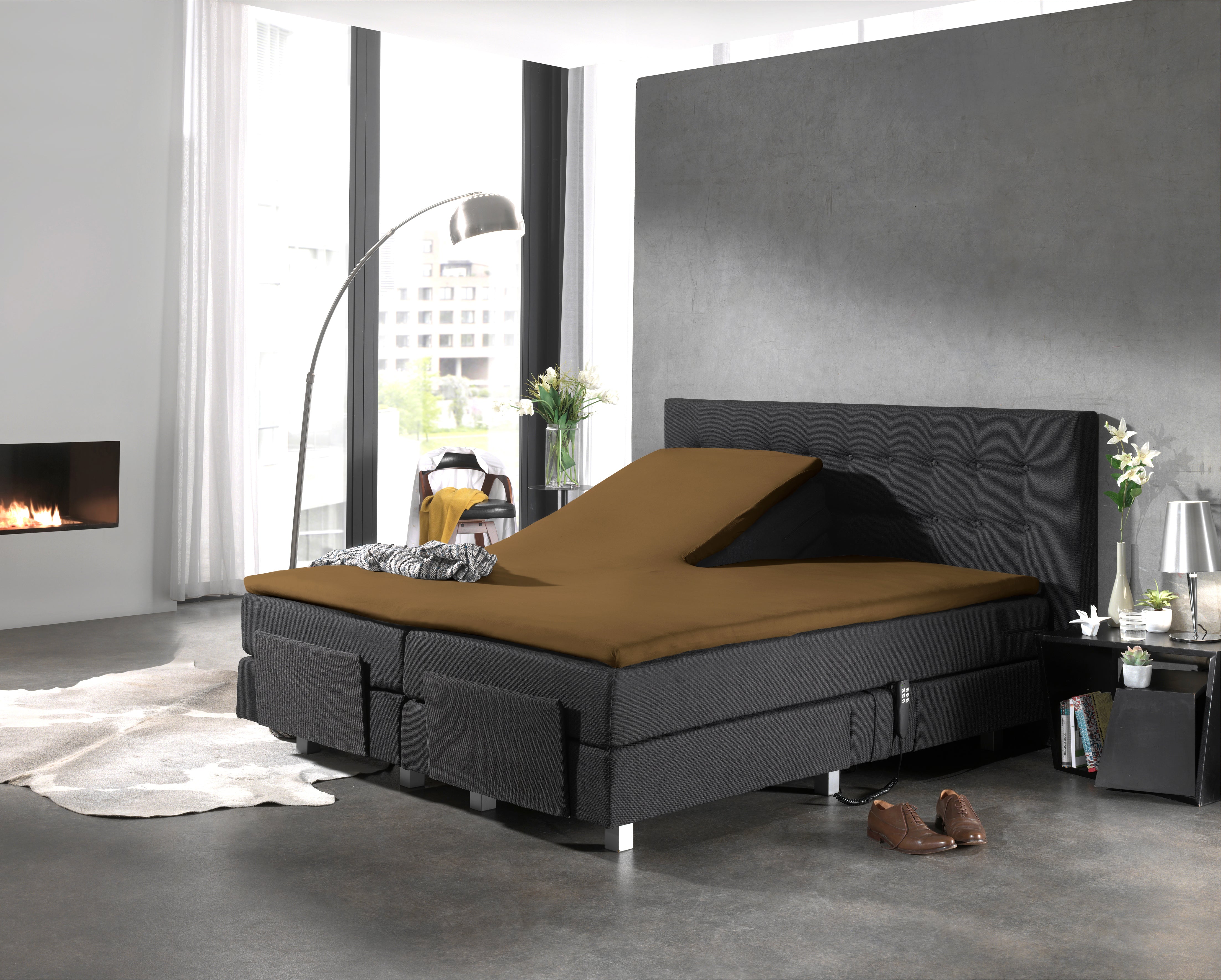 Split Topper Cotton Fitted Sheet Taupe - Wonderfully Soft - Suitable for Box Springs and Mattresses - High-quality smooth cotton