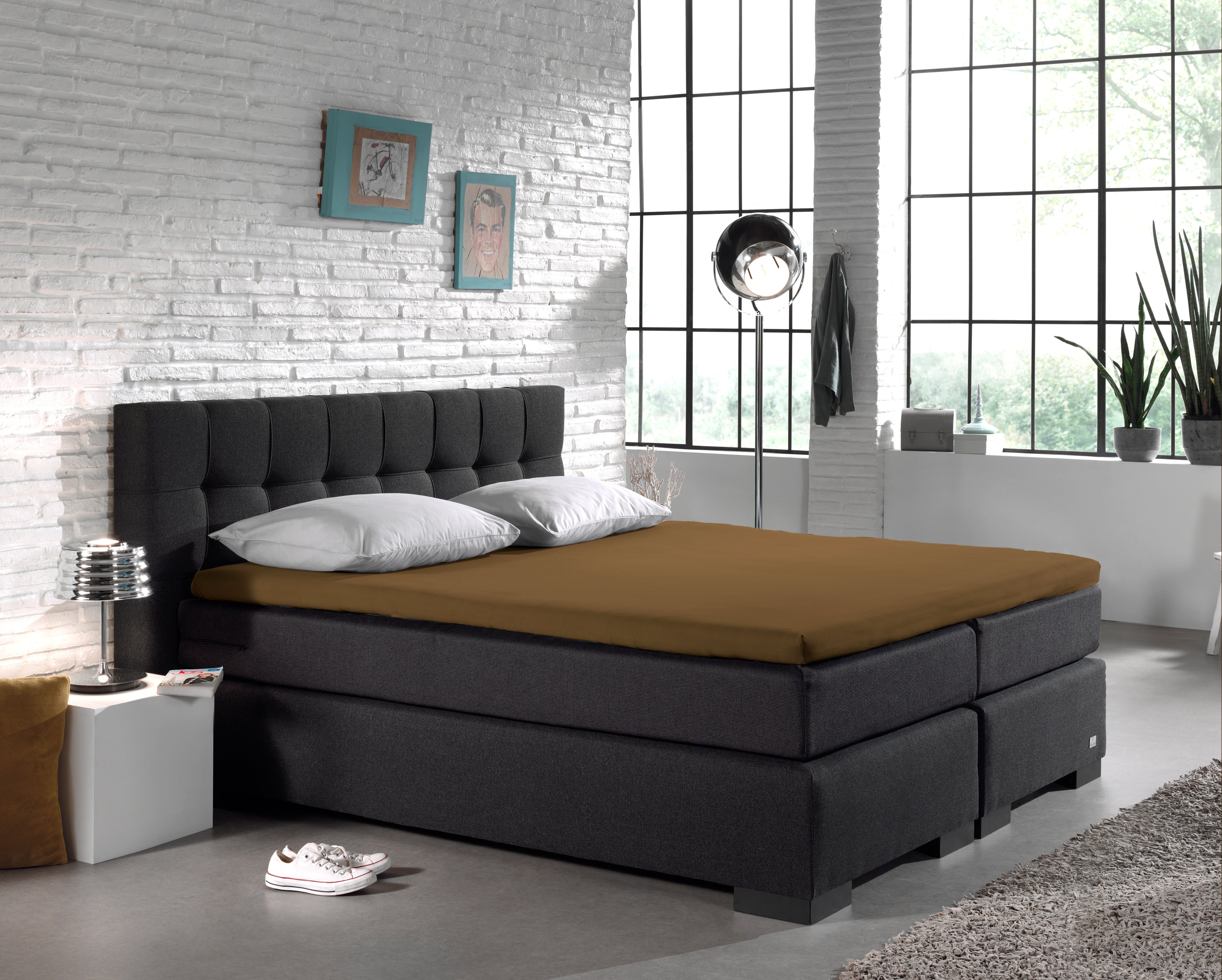 Split Topper Cotton Fitted Sheet Taupe - Wonderfully Soft - Suitable for Box Springs and Mattresses - High-quality smooth cotton