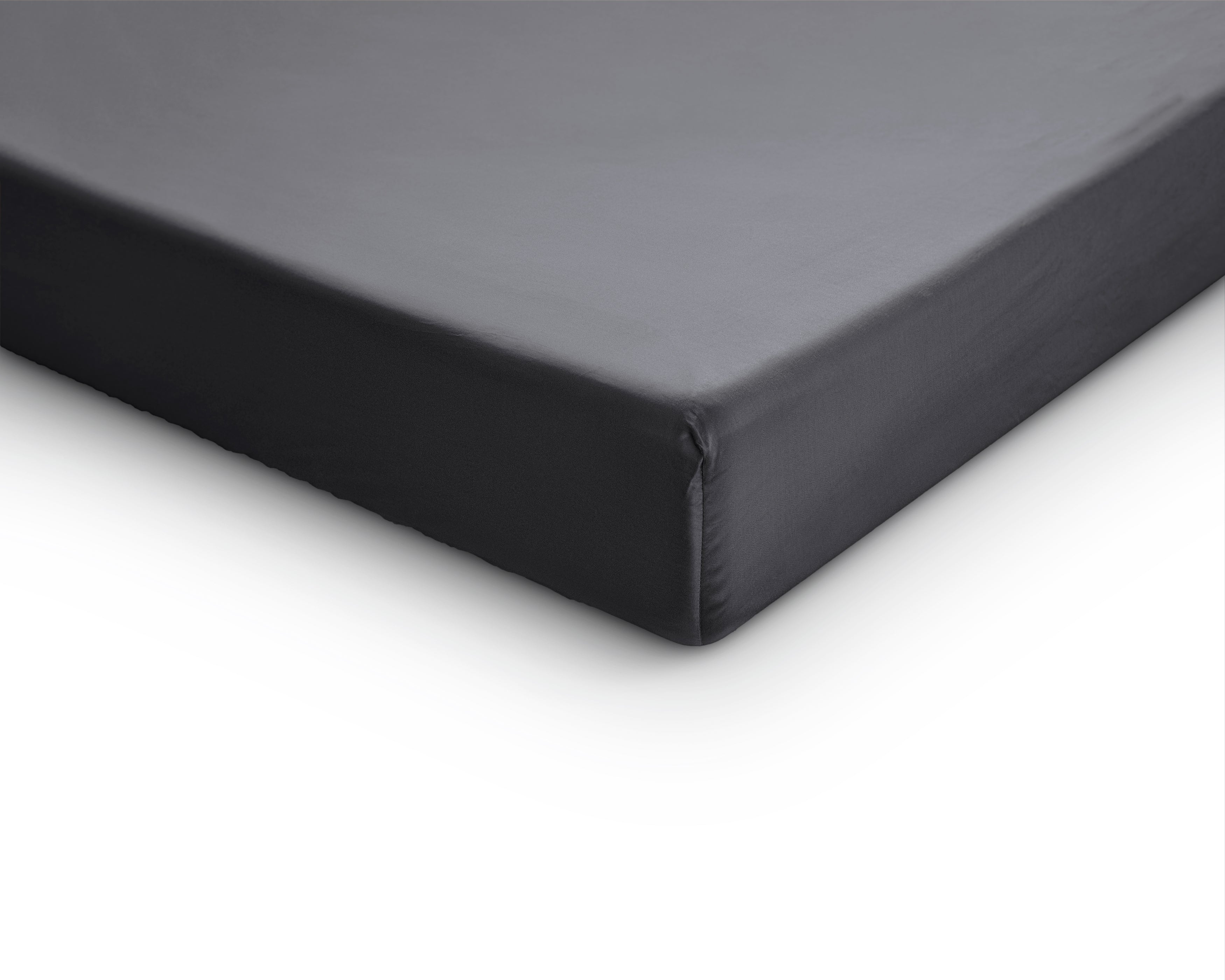 Split Topper Satin Fitted Sheet Anthracite - Reactive washed - Soft, smooth, breathable and has a light sheen - Free from harmful substances and skin-friendly