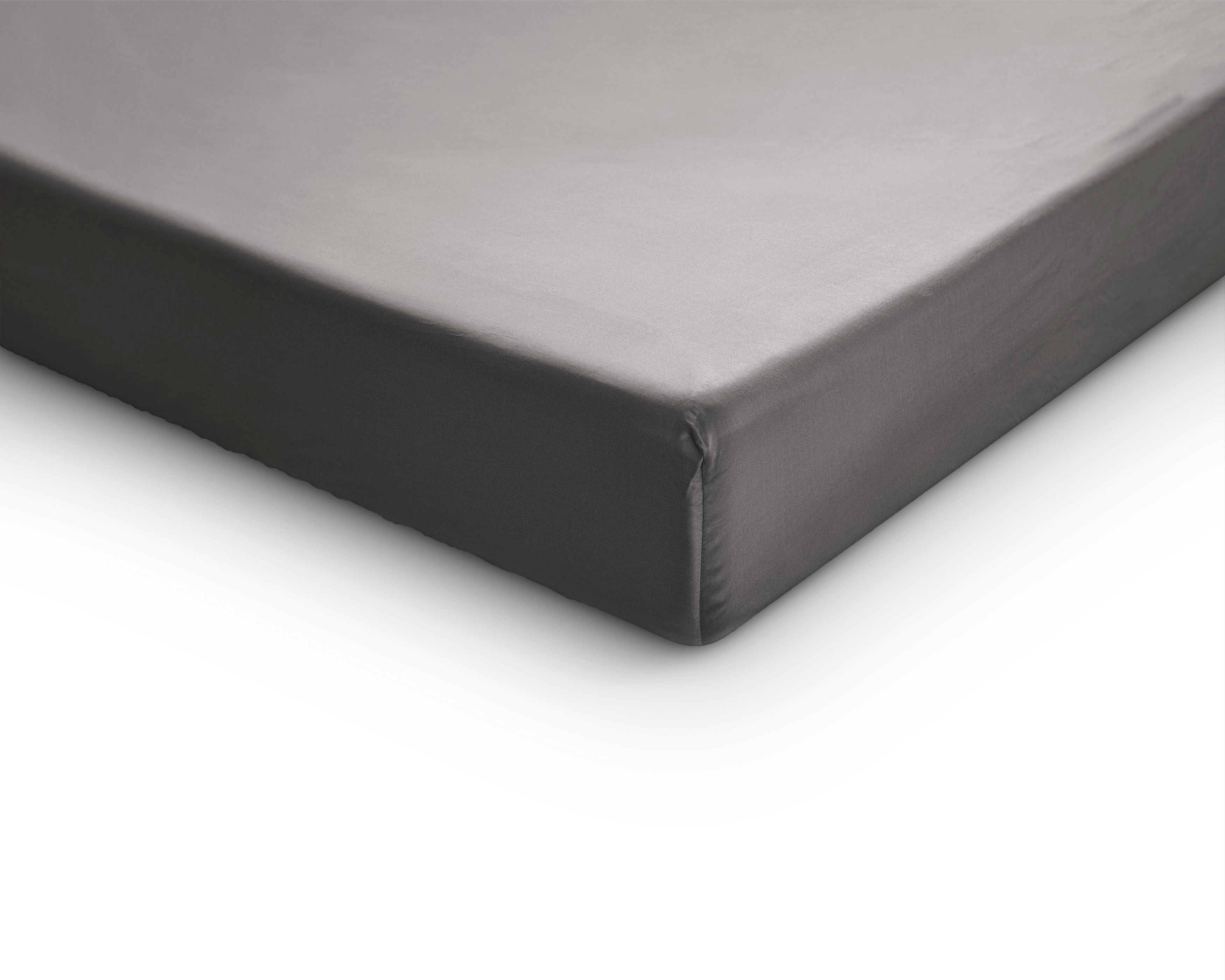 Split Topper Satin Fitted Sheet Gray - Reactive washed - Soft, smooth, breathable and has a light sheen - Free from harmful substances and skin-friendly