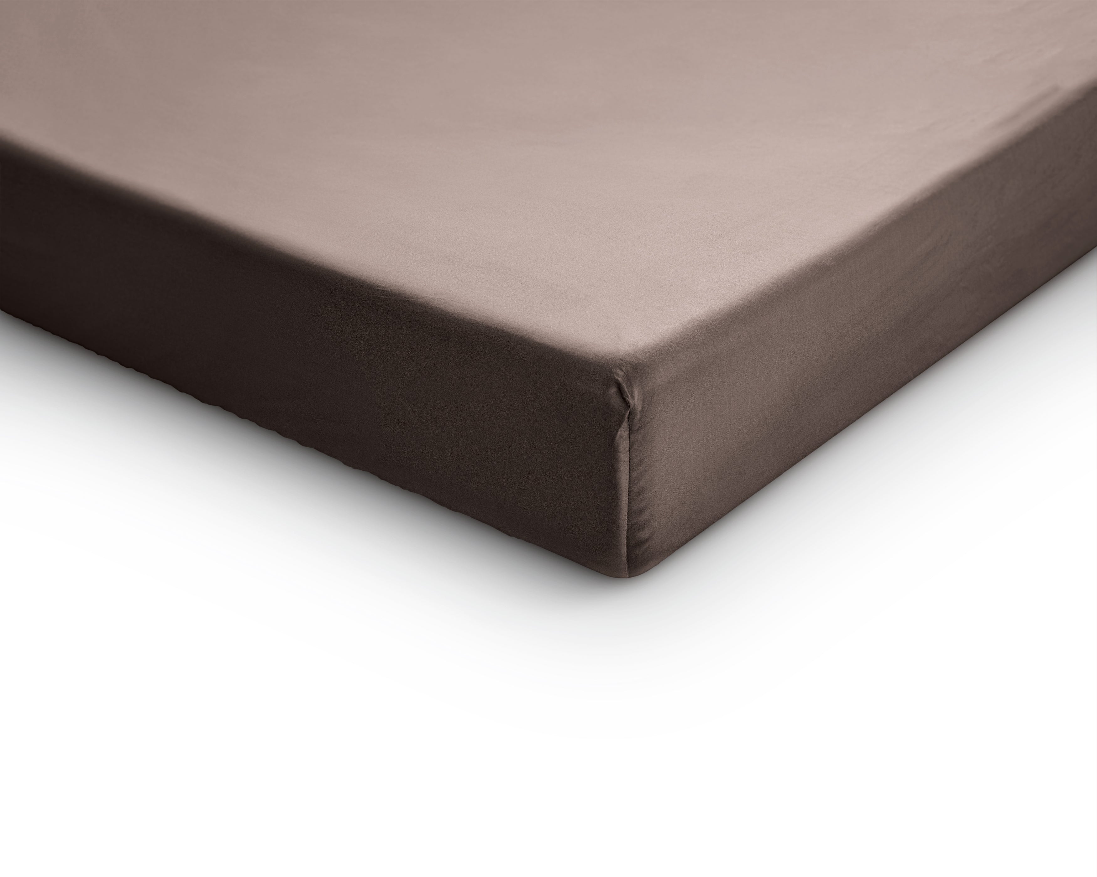 Split Topper Satin Fitted Sheet Taupe - Reactive washed - Soft, smooth, breathable and has a light sheen - Free from harmful substances and skin-friendly