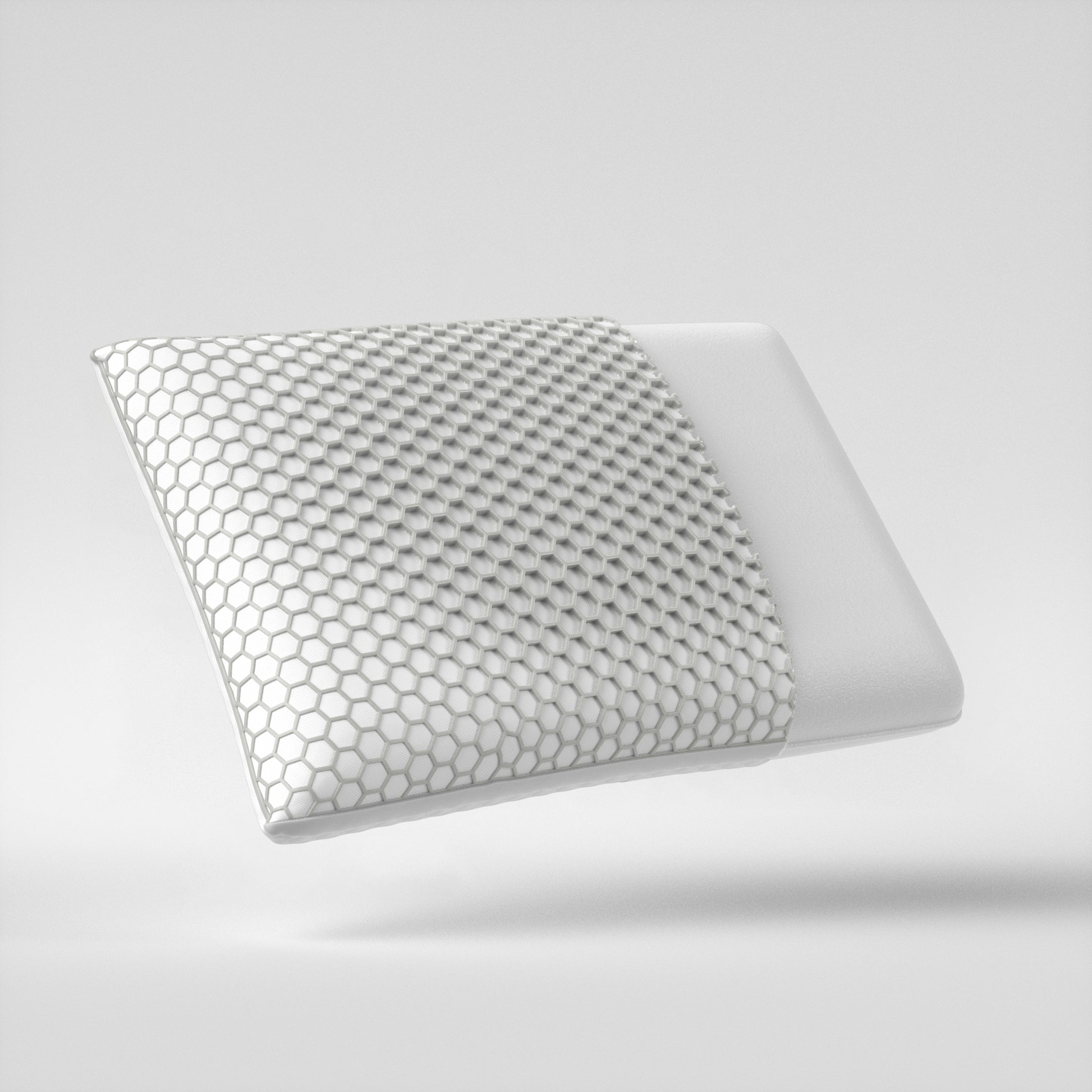 TPE Rebound Firm Core Kussen Grijs 60 x 40 x 13