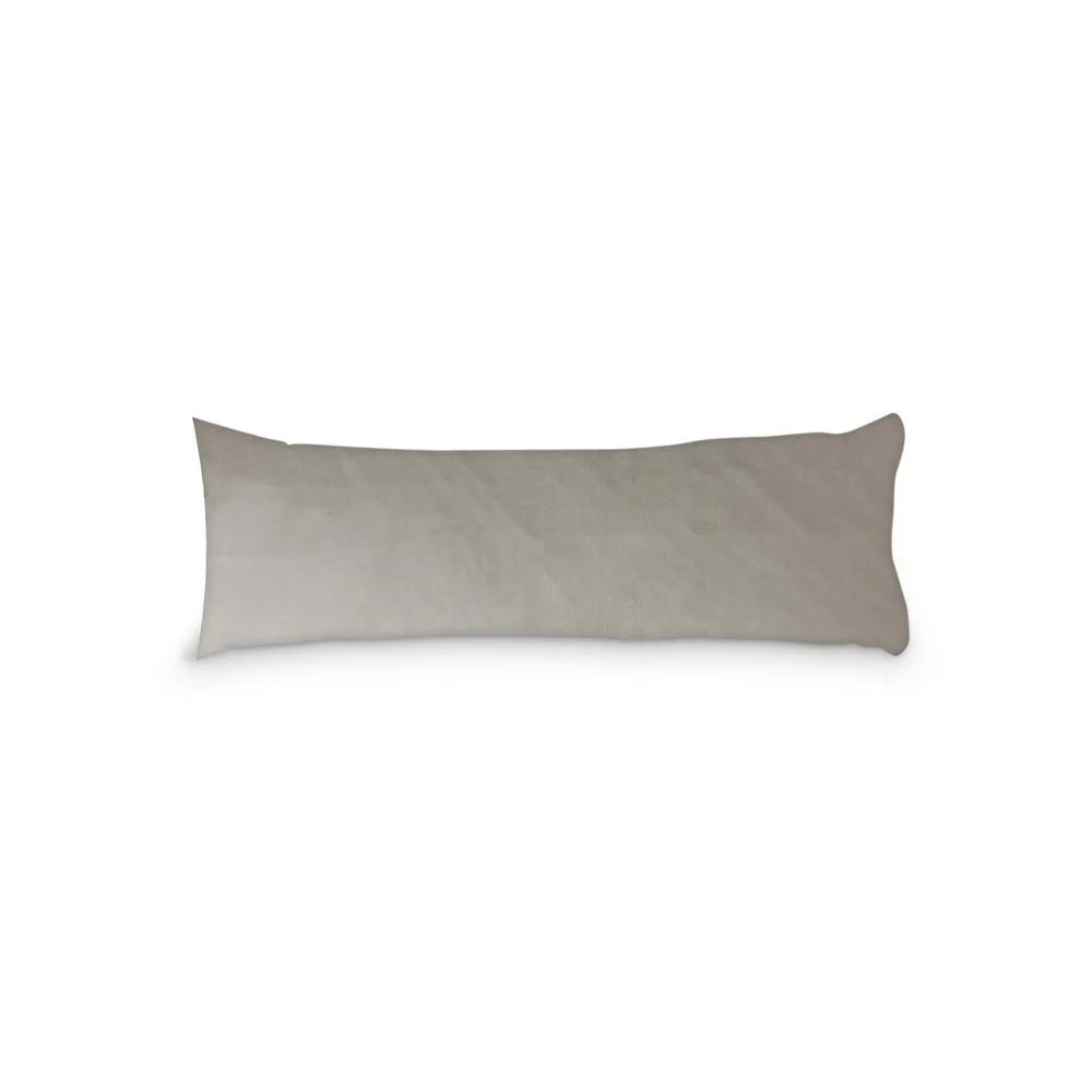 Taupe Gray Velvet Body Pillowcase – Ultra Soft, Allergy Friendly and Easy to Maintain