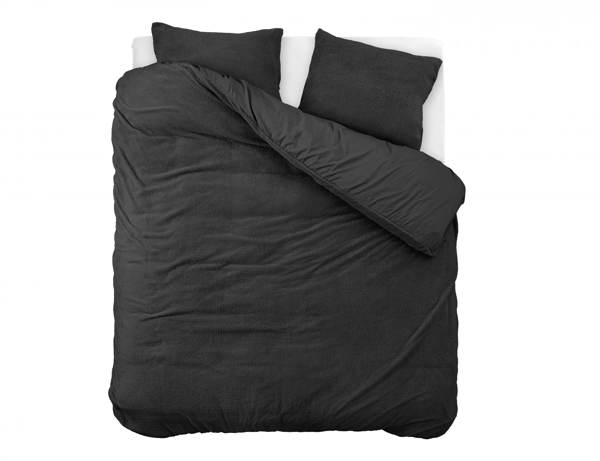 Teddy Duvet Cover Anthracite - Cuddly night's sleep - Soft and warm - Warm and luxurious feeling