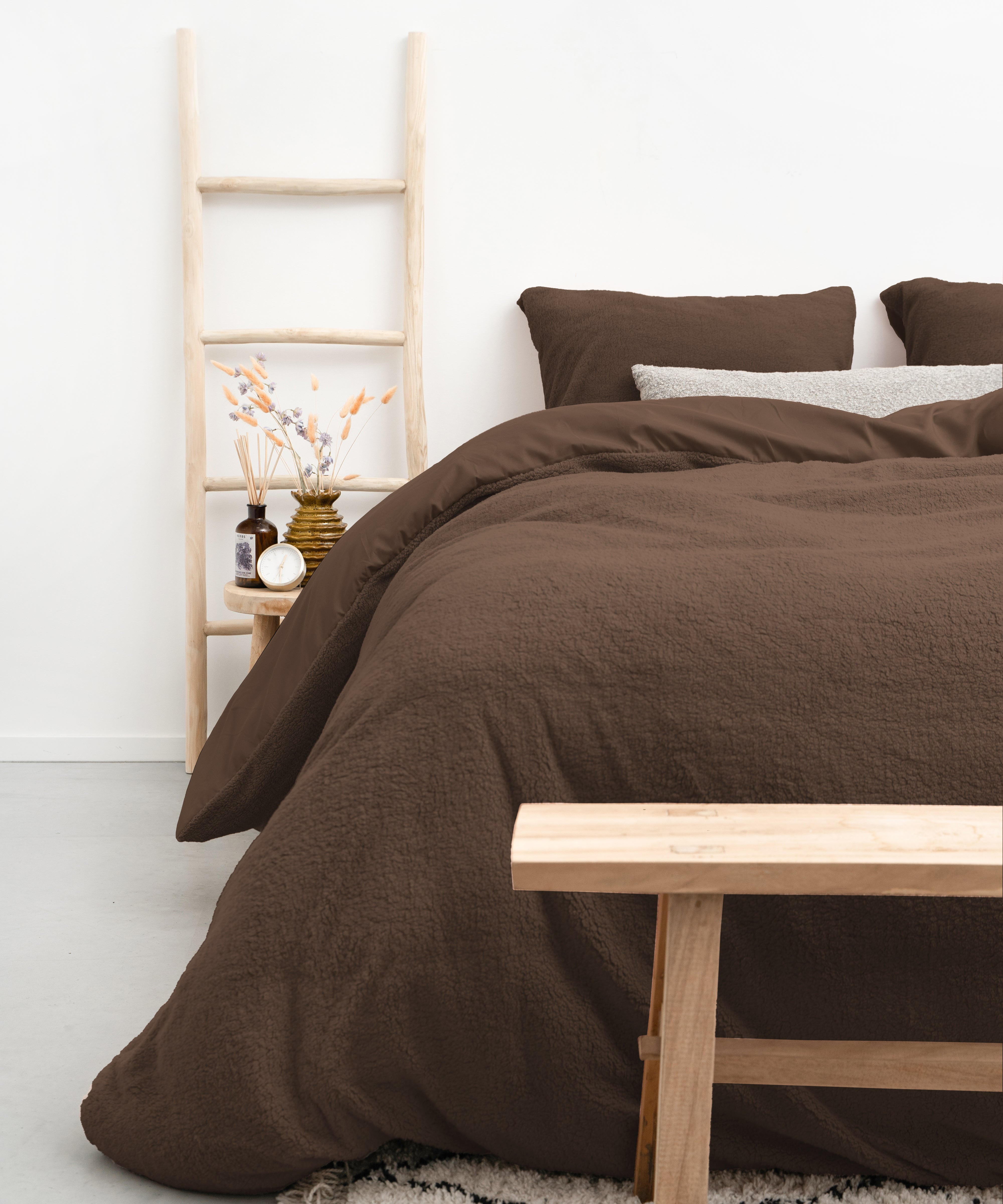 Teddy Duvet Cover Brown 135 x 200 - Cuddly night's sleep - Soft and warm - Warm and luxurious feeling