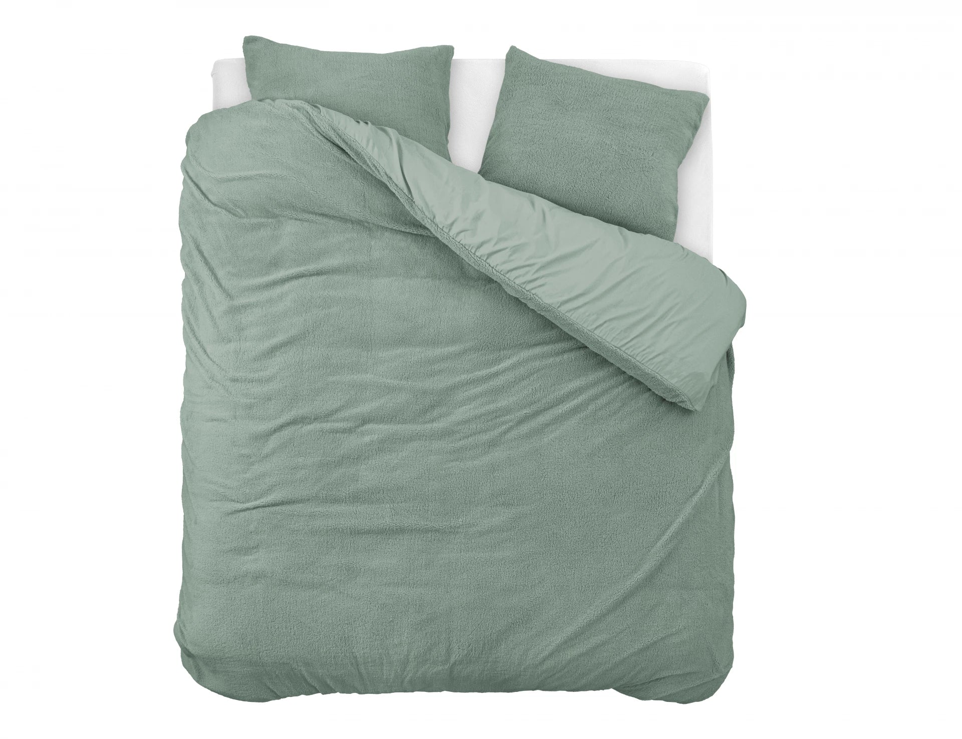 Teddy Duvet Cover Dark Green - Cuddly night's sleep - Soft and warm - Warm and luxurious feeling