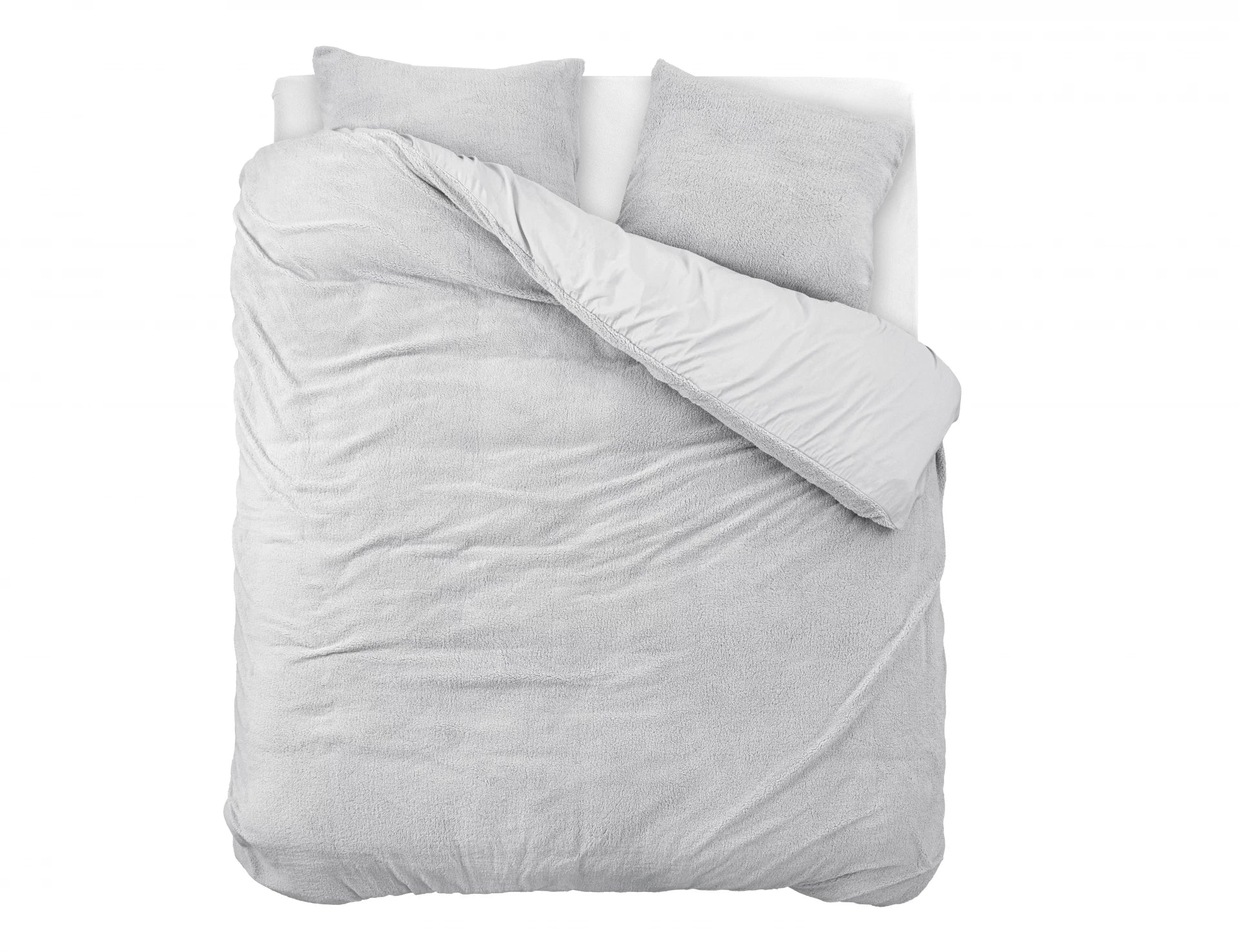 Teddy Duvet Cover Grey - Cuddly night's sleep - Soft and warm - Warm and luxurious feeling