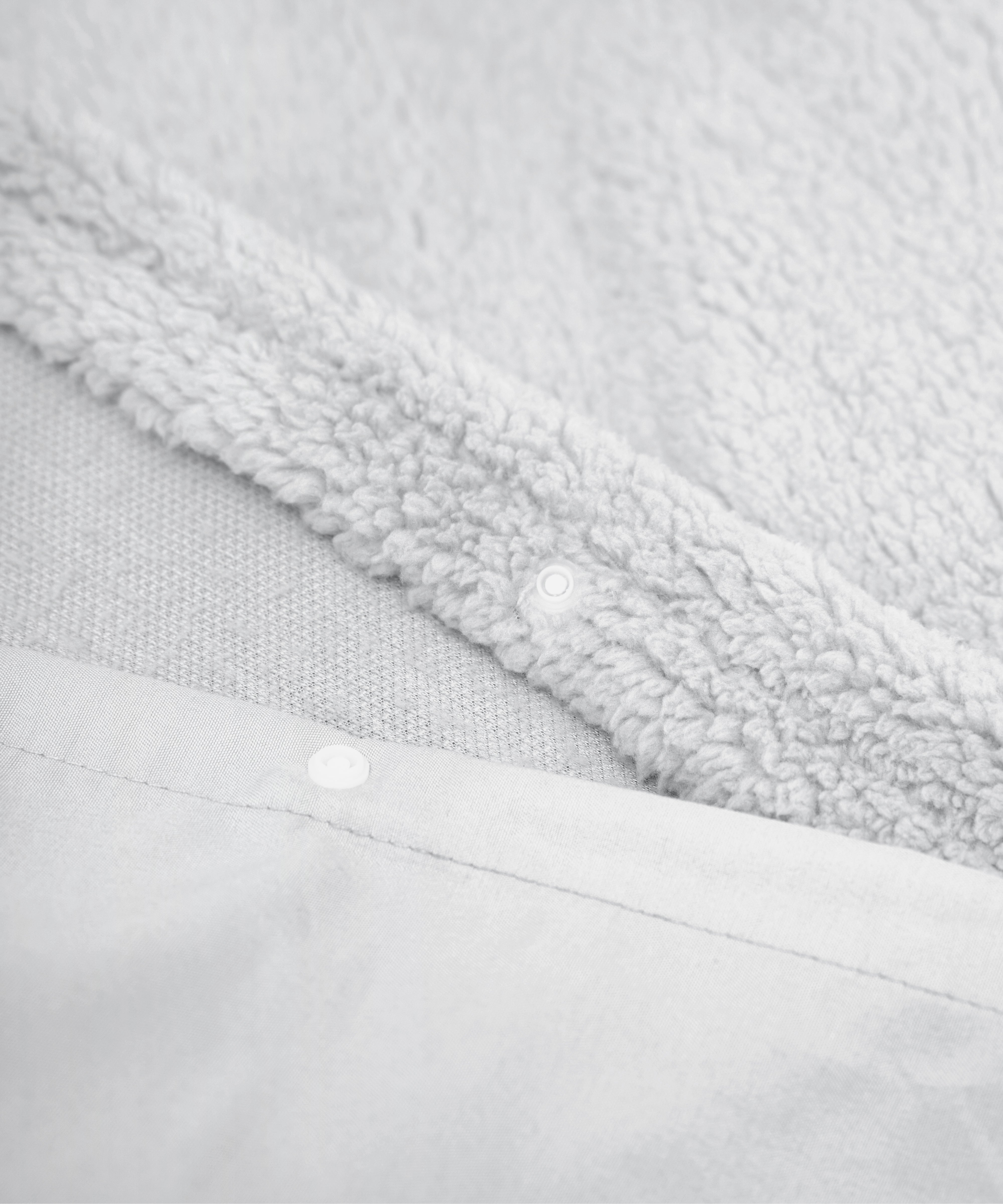 Teddy Duvet Cover Grey - Cuddly night's sleep - Soft and warm - Warm and luxurious feeling