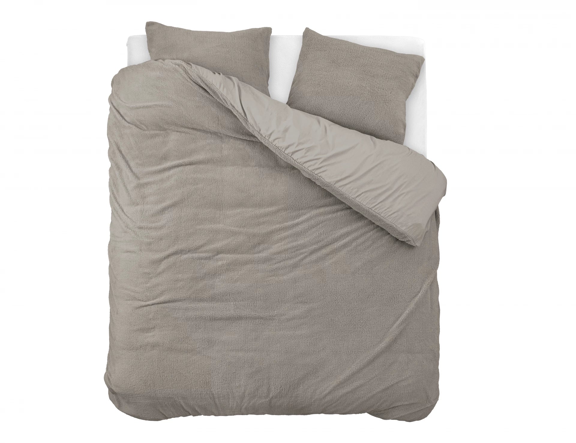 Teddy Duvet Cover Khaki - Cuddly night's sleep - Soft and warm - Warm and luxurious feeling