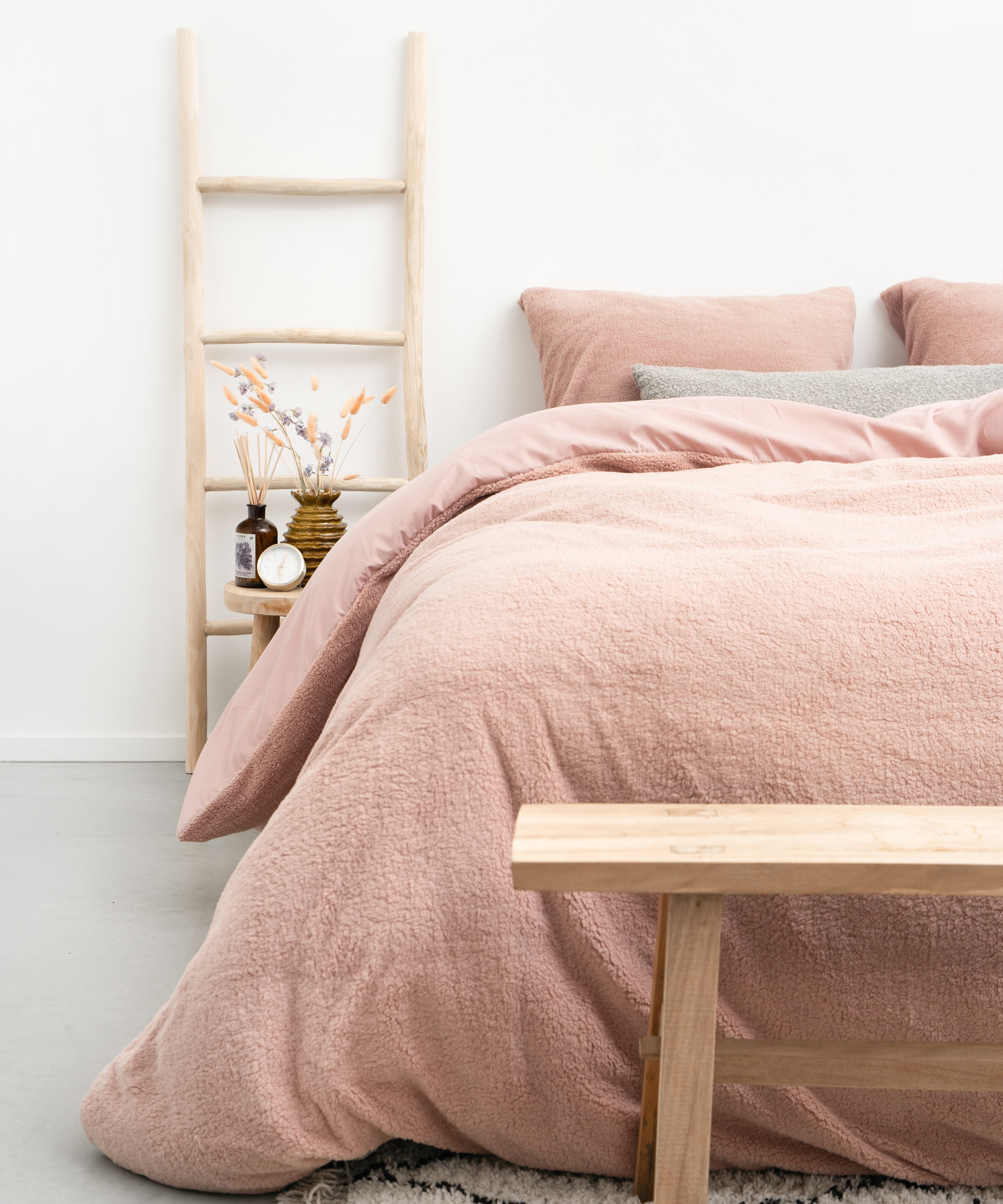 Teddy Duvet Cover Pink - Cuddly night's sleep - Soft and warm - Warm and luxurious feeling