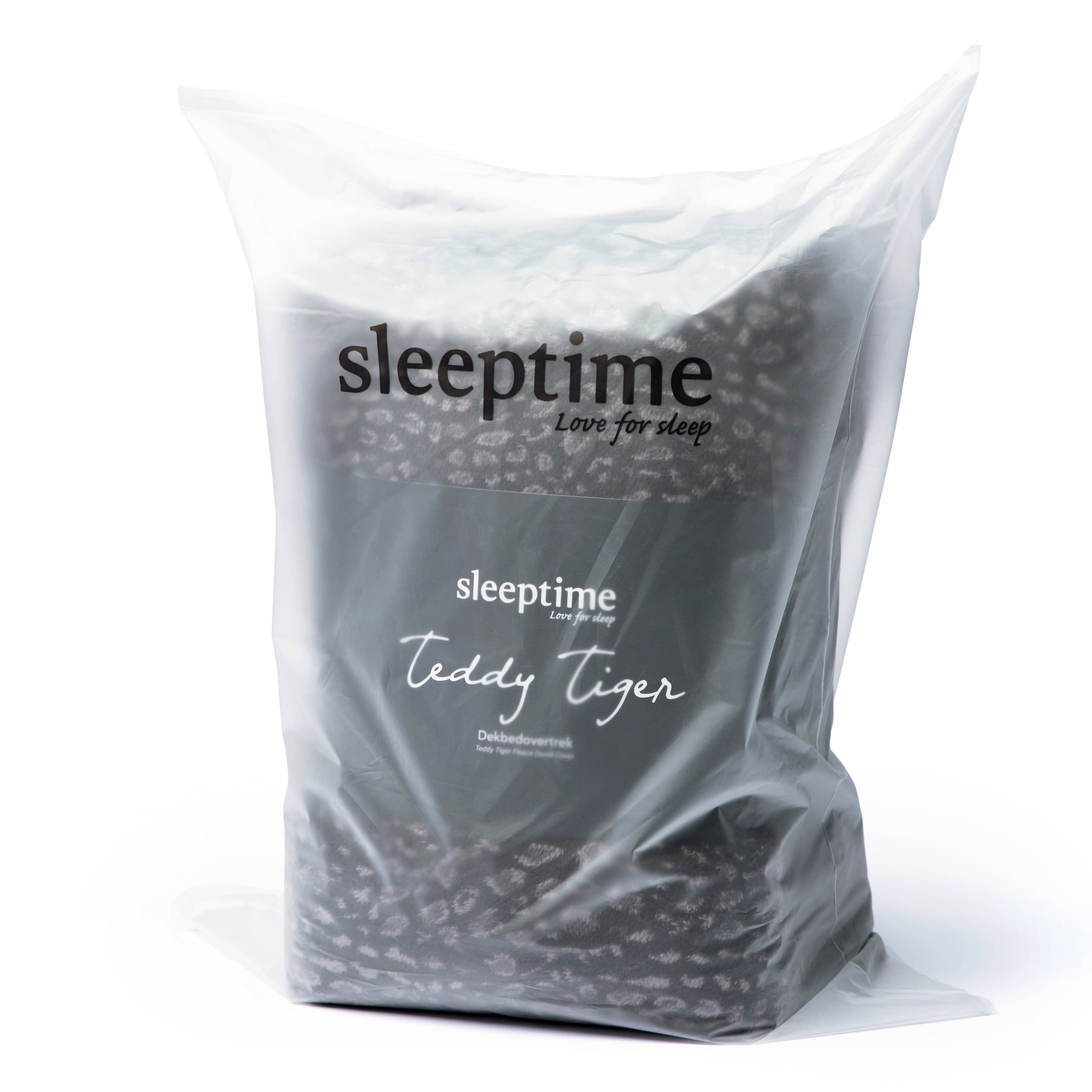 Teddy Duvet Cover Tiger Black - Cuddly night's sleep - Soft and warm - Trendy print