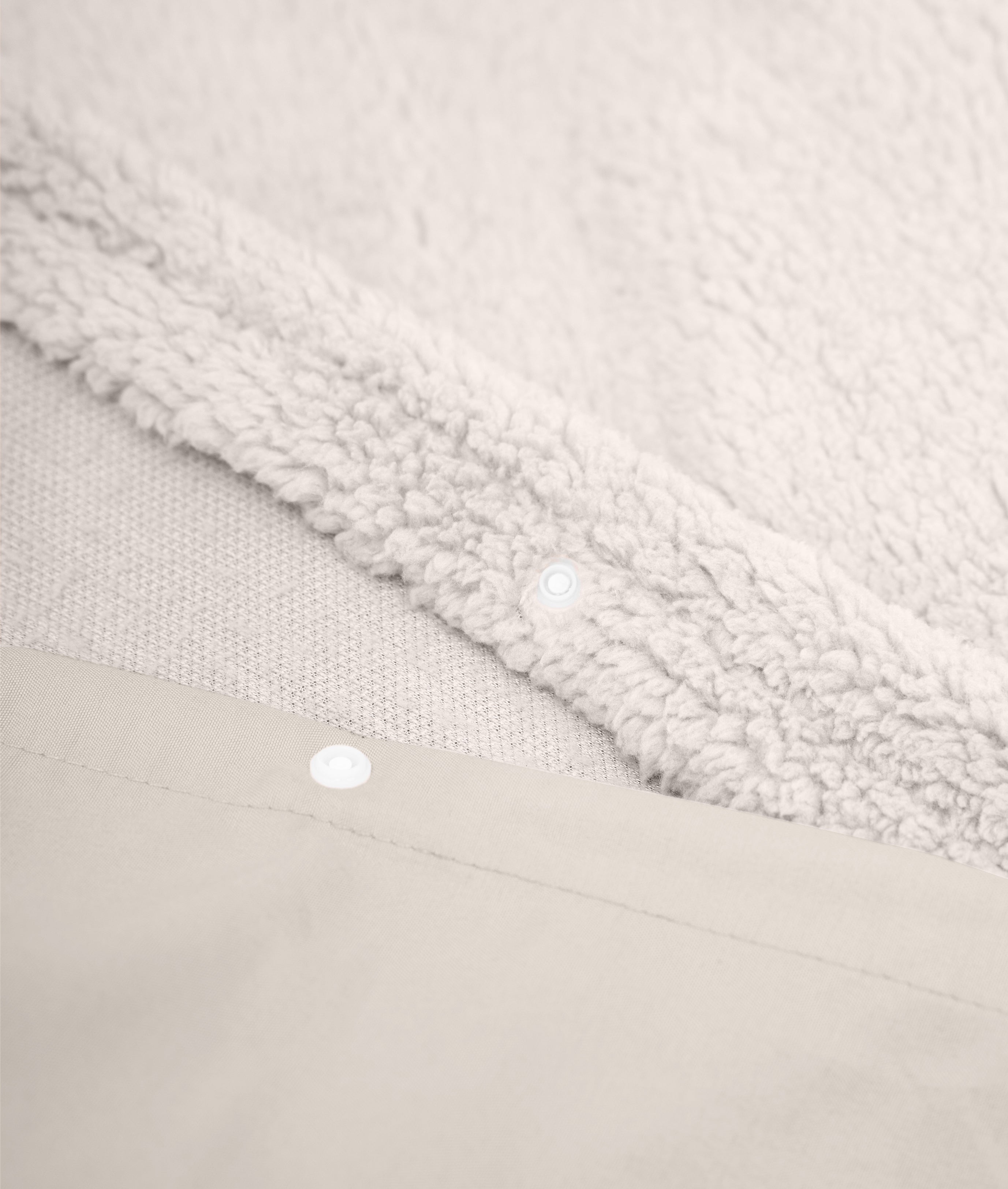 Teddy Cotton Duvet Cover Taupe - Cooling underside - 100% breathable cotton - Cuddly night's sleep